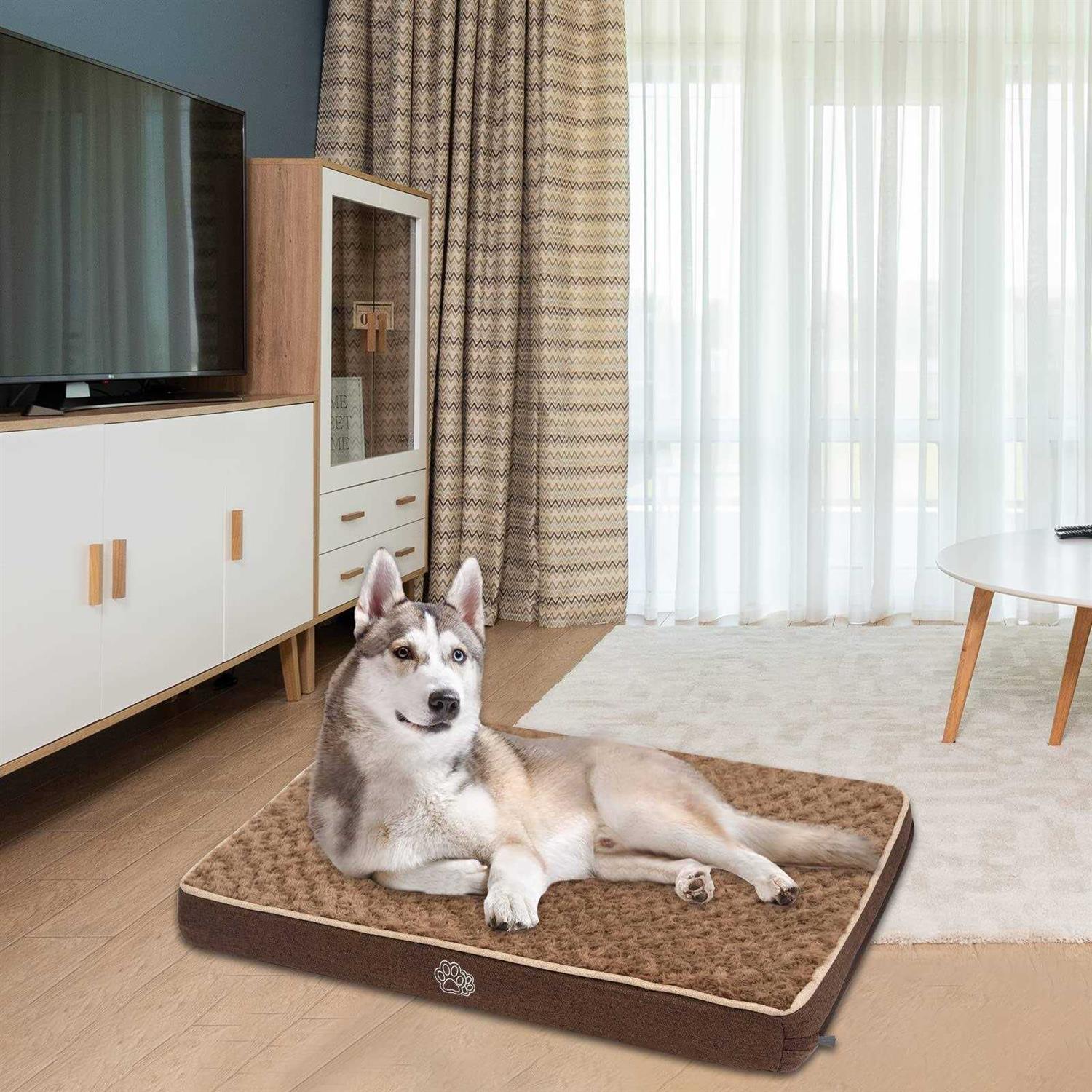 EMPSIGN Dog Bed Crate Pad Washable Removable Cover