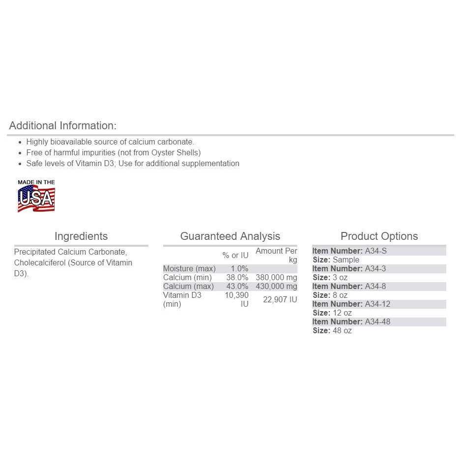 Zoo Med Repti Calcium with D3