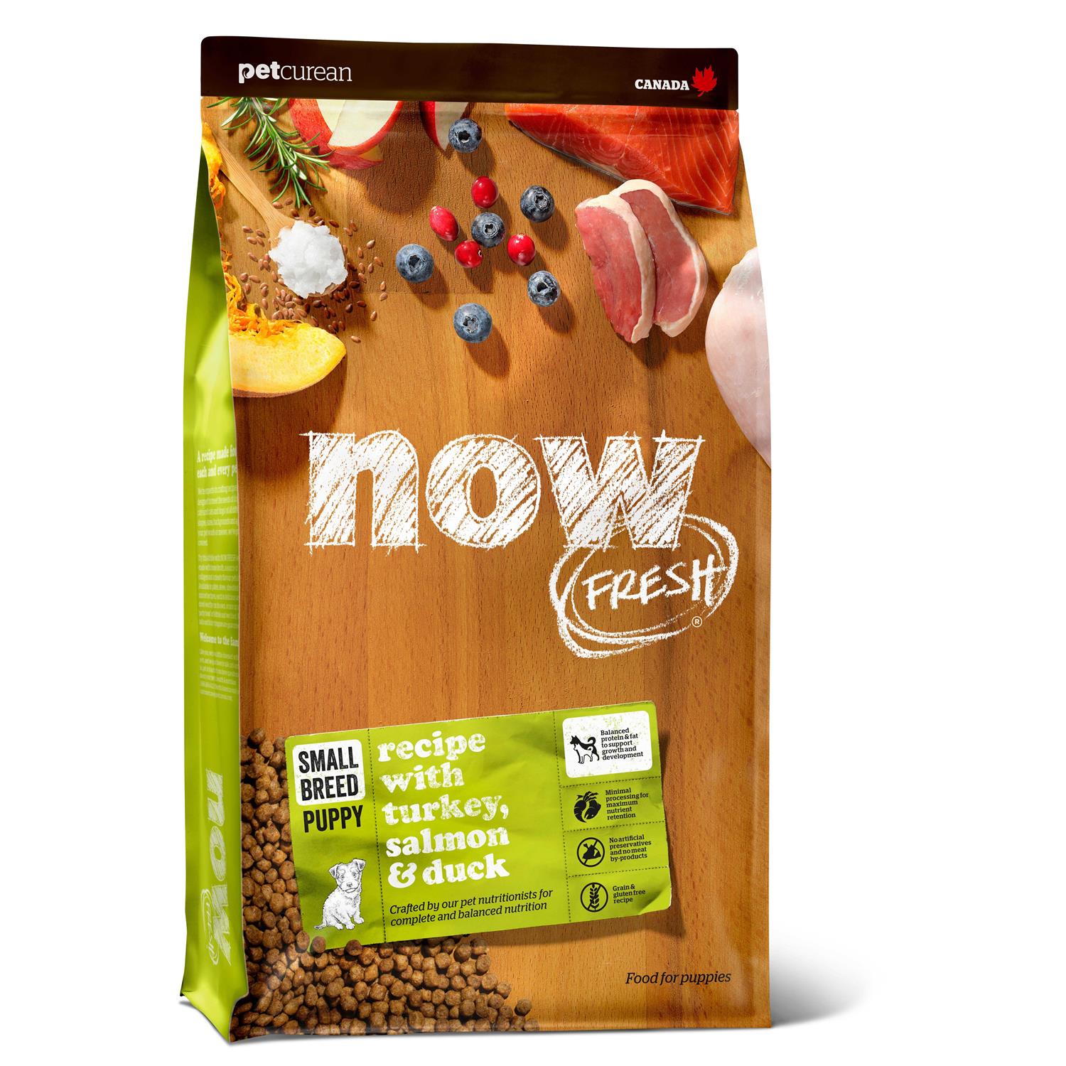 Petcurean Now Fresh Grain-Free Small Breed Puppy Recipe Dry Dog Food