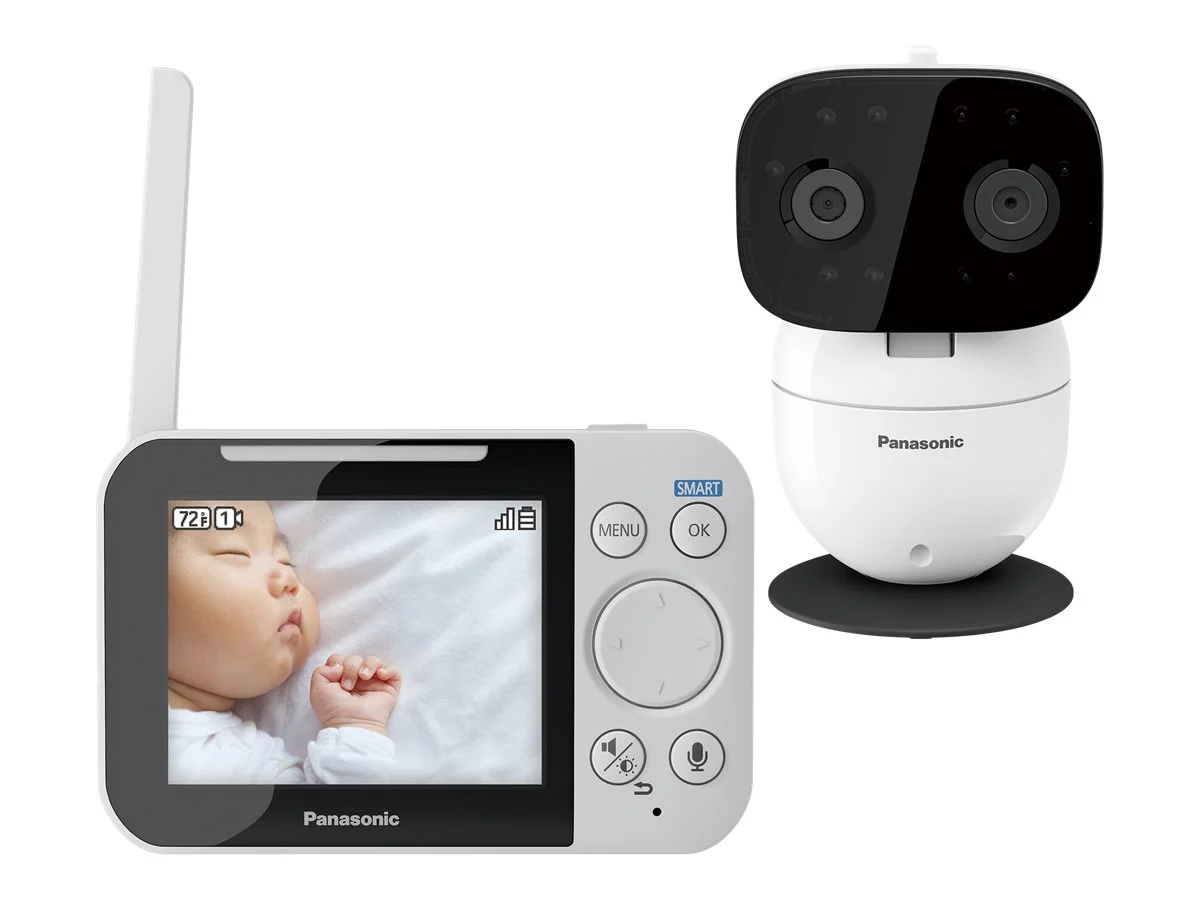 Panasonic Smart Baby Monitor KX-HN4001W - Baby monitoring system - wireless (DECT) - 3.5