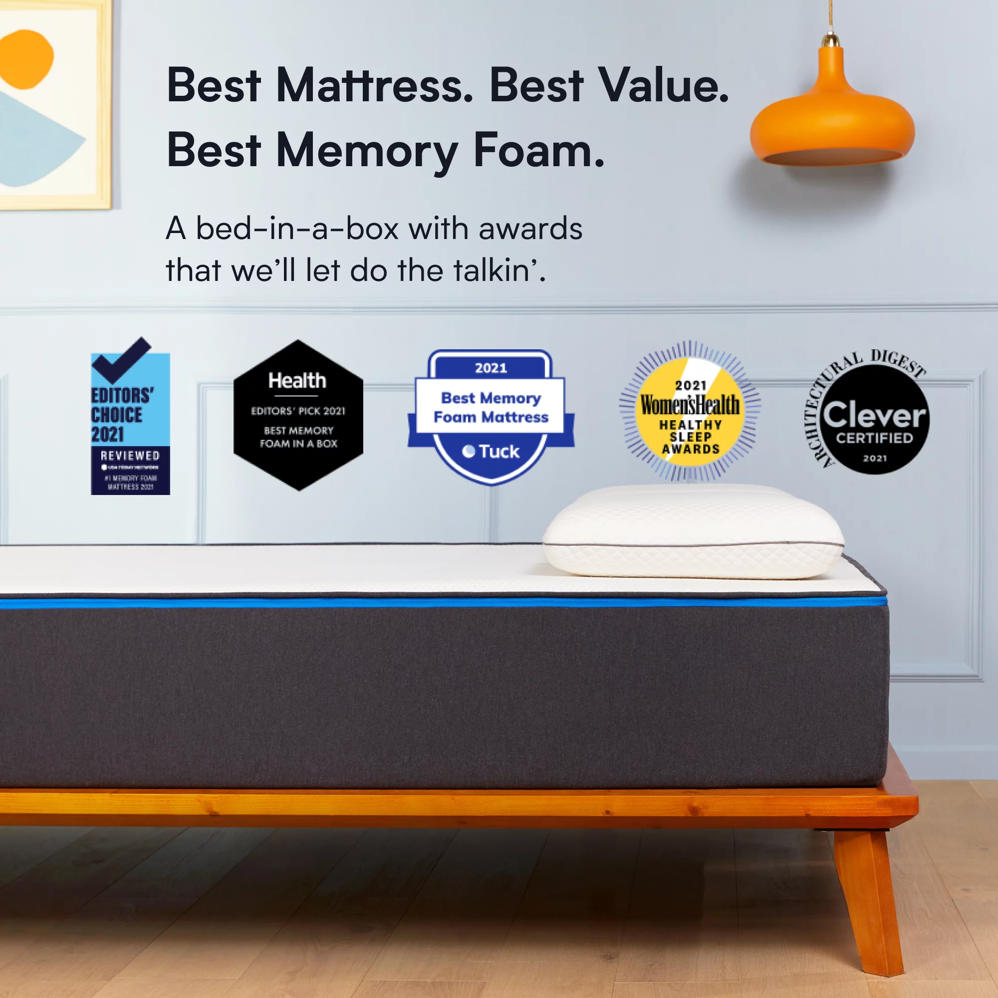 Nectar Queen Mattress - Gel Memory Foam Mattress - CertiPUR-US Certified Foams - Forever Warranty