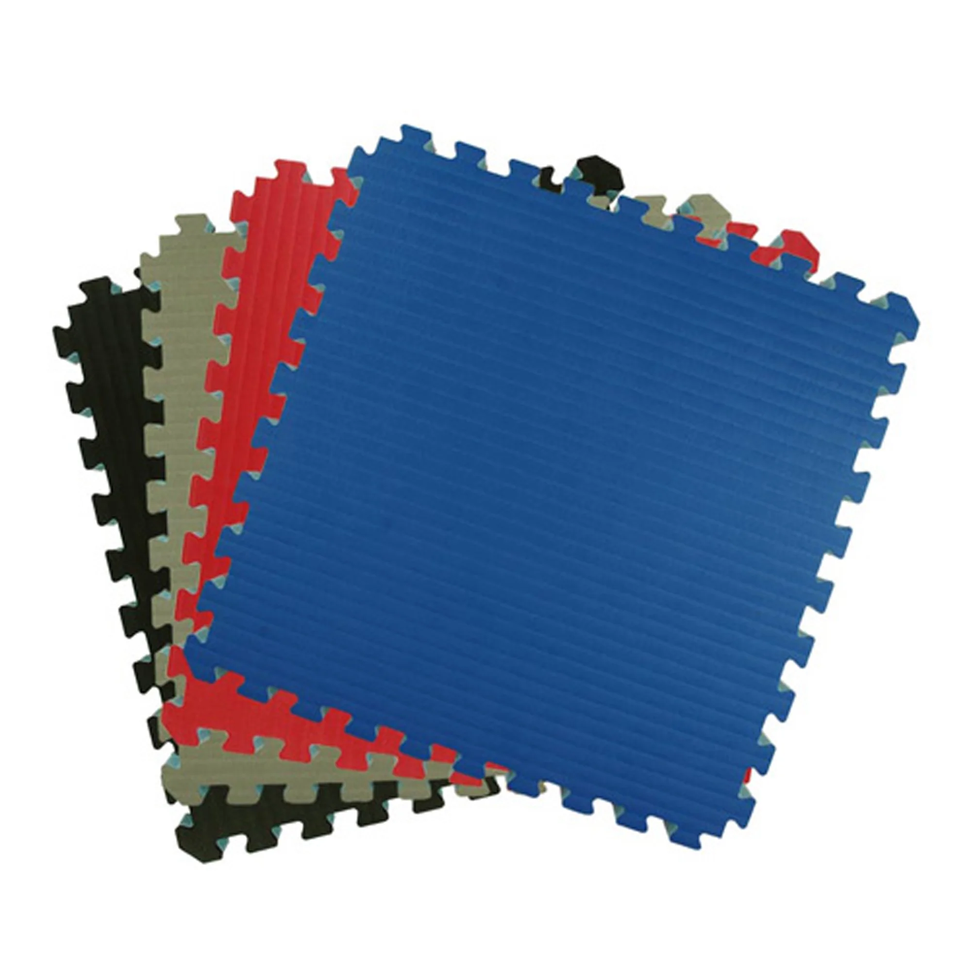 Greatmats Home BJJ MMA Puzzle Mats for Judo, Jiu Jitsu, Black/Gray Tatami finish 10 Pack, 2x2 ft x 1.5 inch