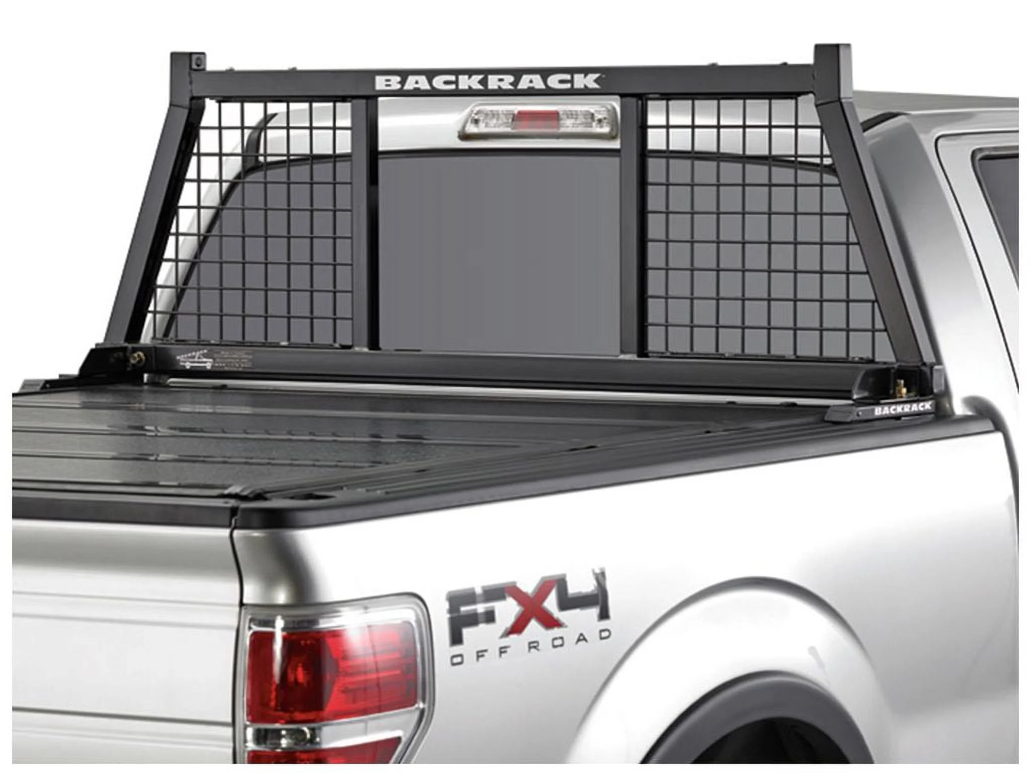 BACKRACK by RealTruck Half Safety Rack Frame Only | Black, No Drill | 147SM | Compatible with 1999-2024 Ford F-250/F-350/F-450; 2017-2024 Ford F-550