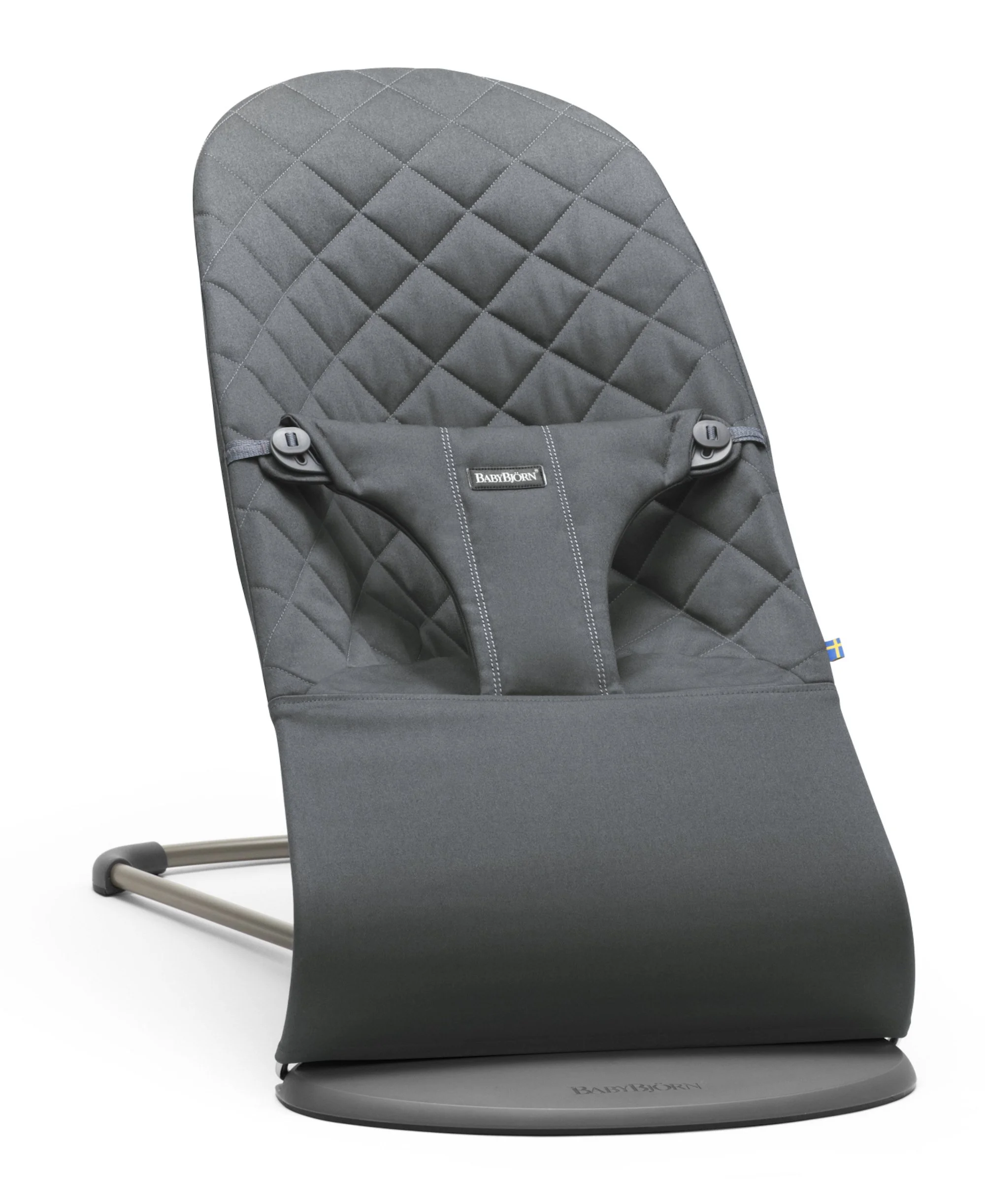 BabyBjörn BabyBjorn Fabric Seat for Bouncer, Anthracite, Cotton, Anthracite, 1 Count (Pack of 1) C31