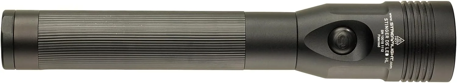 STREAMLIGHT 75455 Stinger DS LED High Lumen Rechargeable Flashlight with 120-Volt AC Charger - 800 Lumens, Black