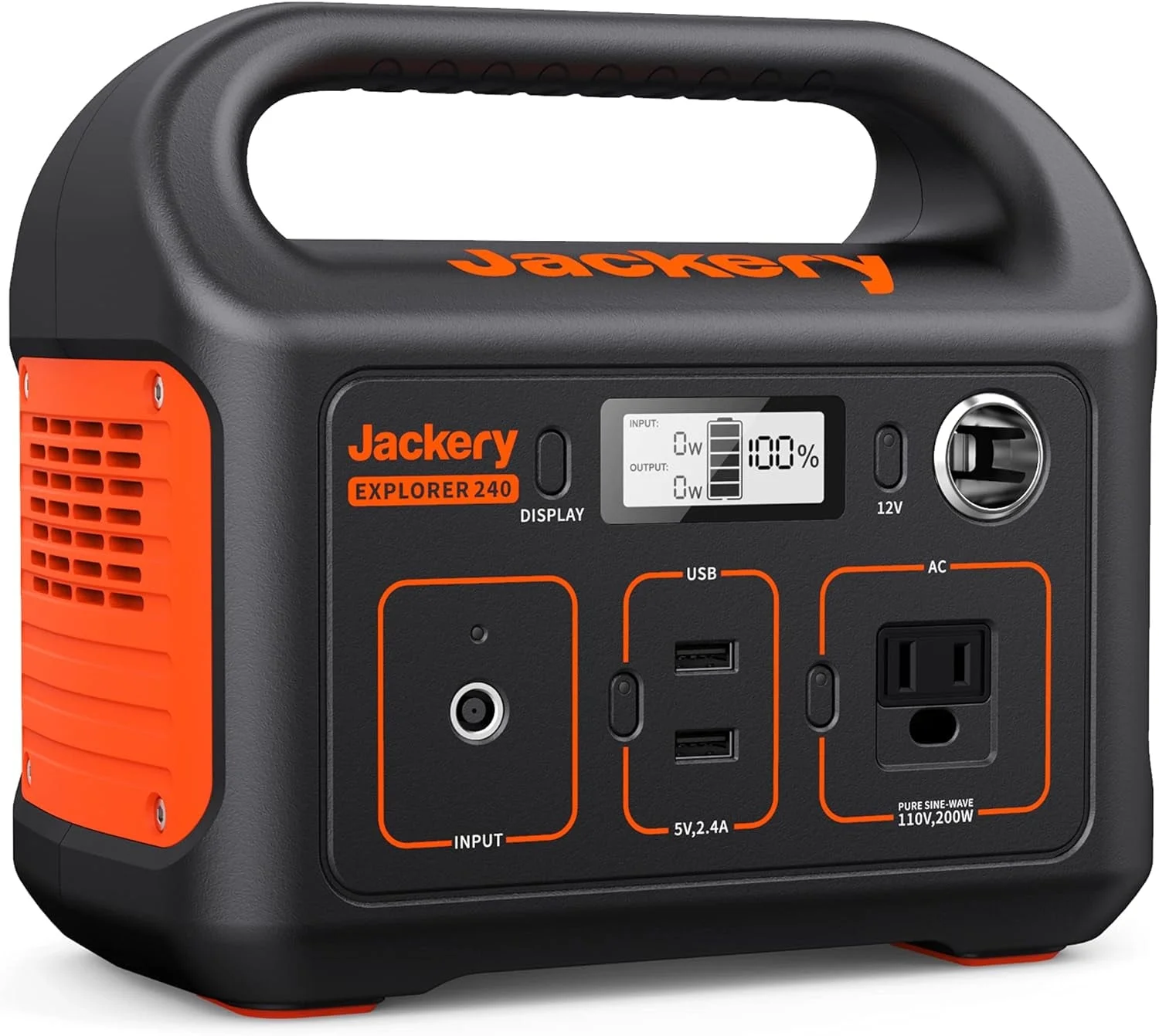 Jackery Portable Power Station Explorer 240, 240Wh Lithium Battery, 200W Continuous/400W Peak Portable Power Station