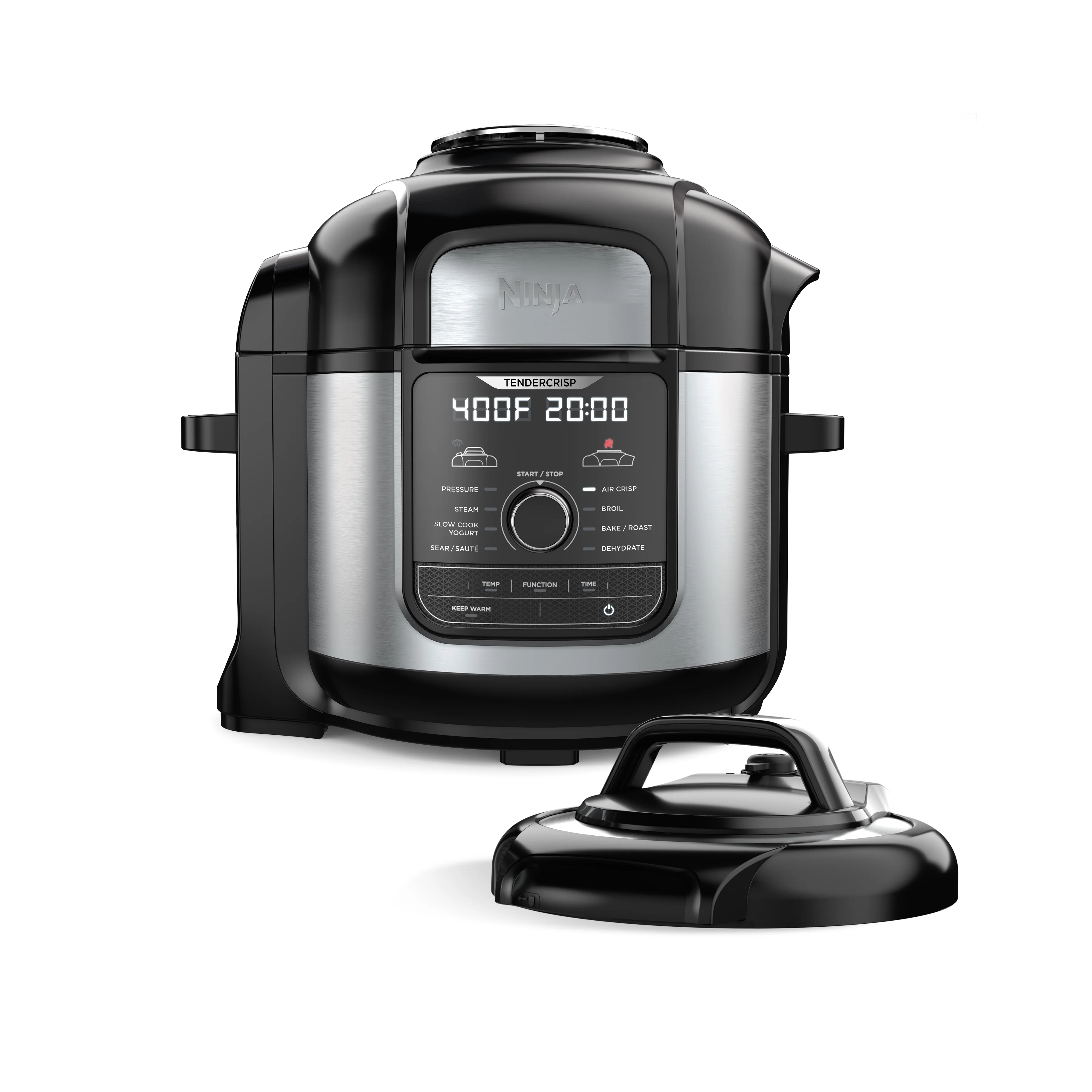 Ninja® Foodi™ TenderCrisp 9-in-1 8-Quart Deluxe XL Pressure Cooker, Stainless Steel FD401