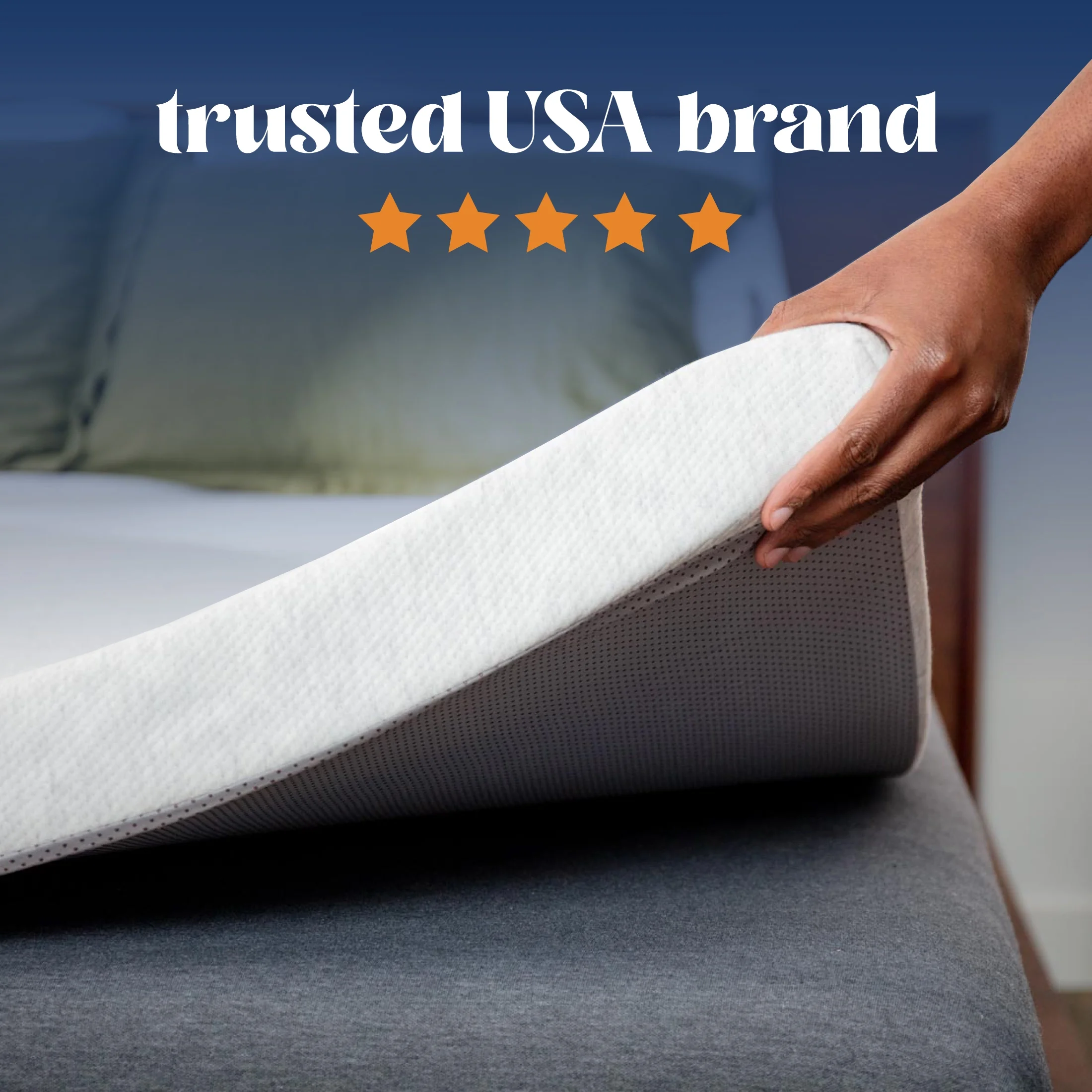 Viscosoft Dusk Memory Foam Mattress Topper – Queen Size – 3 Inch – USA Brand – CertiPUR-US Certified Foam – Stylish, Washable Cover