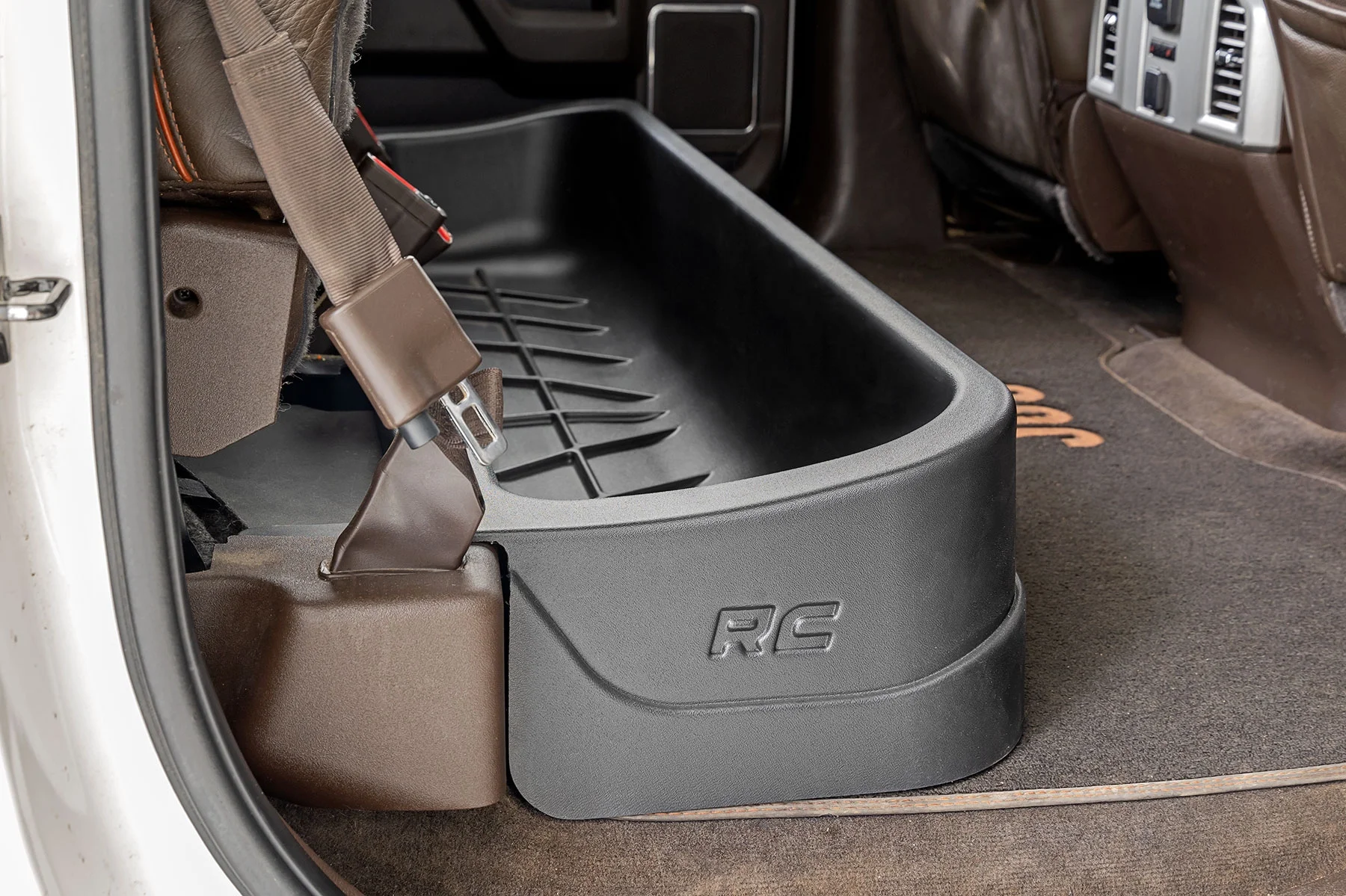 Rough Country Ford Custom-Fit Under Seat Storage for 15-23 Ford F-150 - RC09281A Fits select: 2015-2016,2022 FORD F150