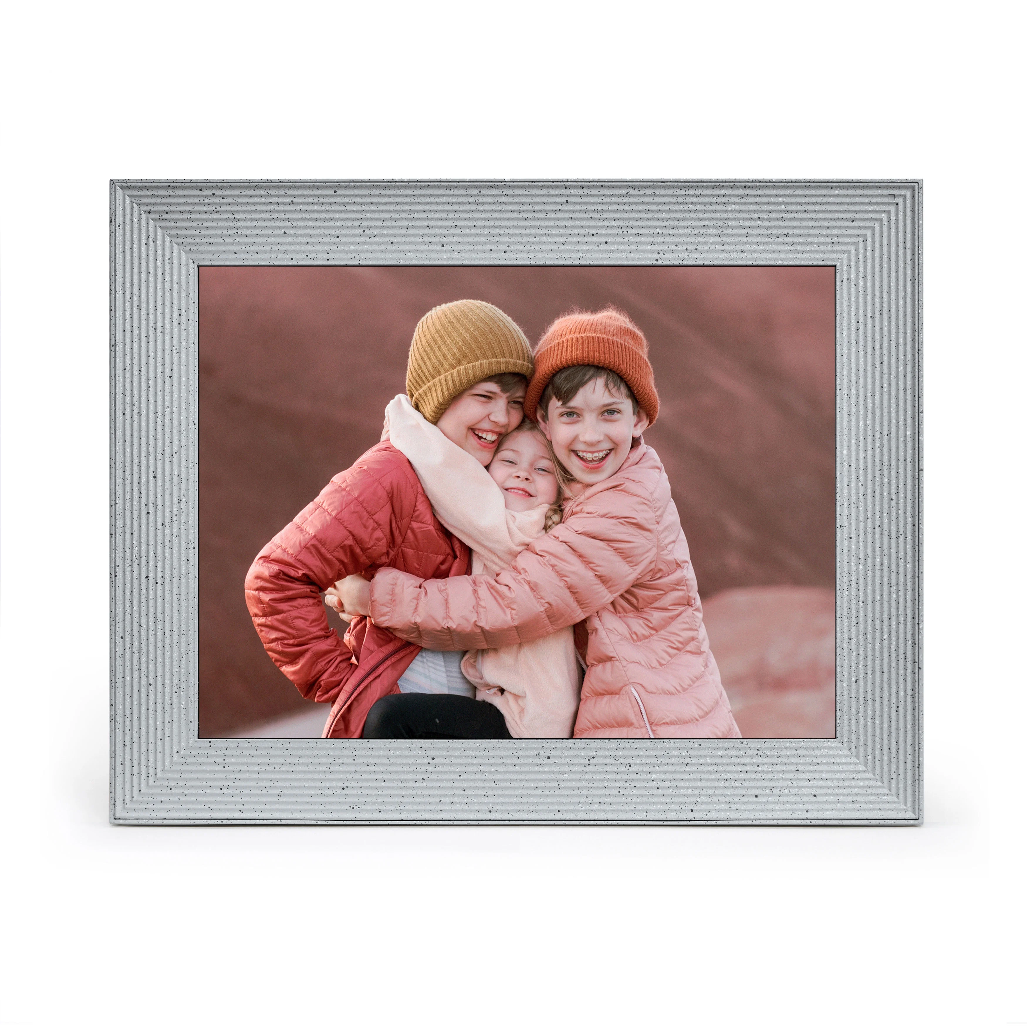 Mason Luxe by Aura Frames 9.7 inch 2K Wi-Fi Digital Picture Frame with Free Unlimited Storage – Sandstone