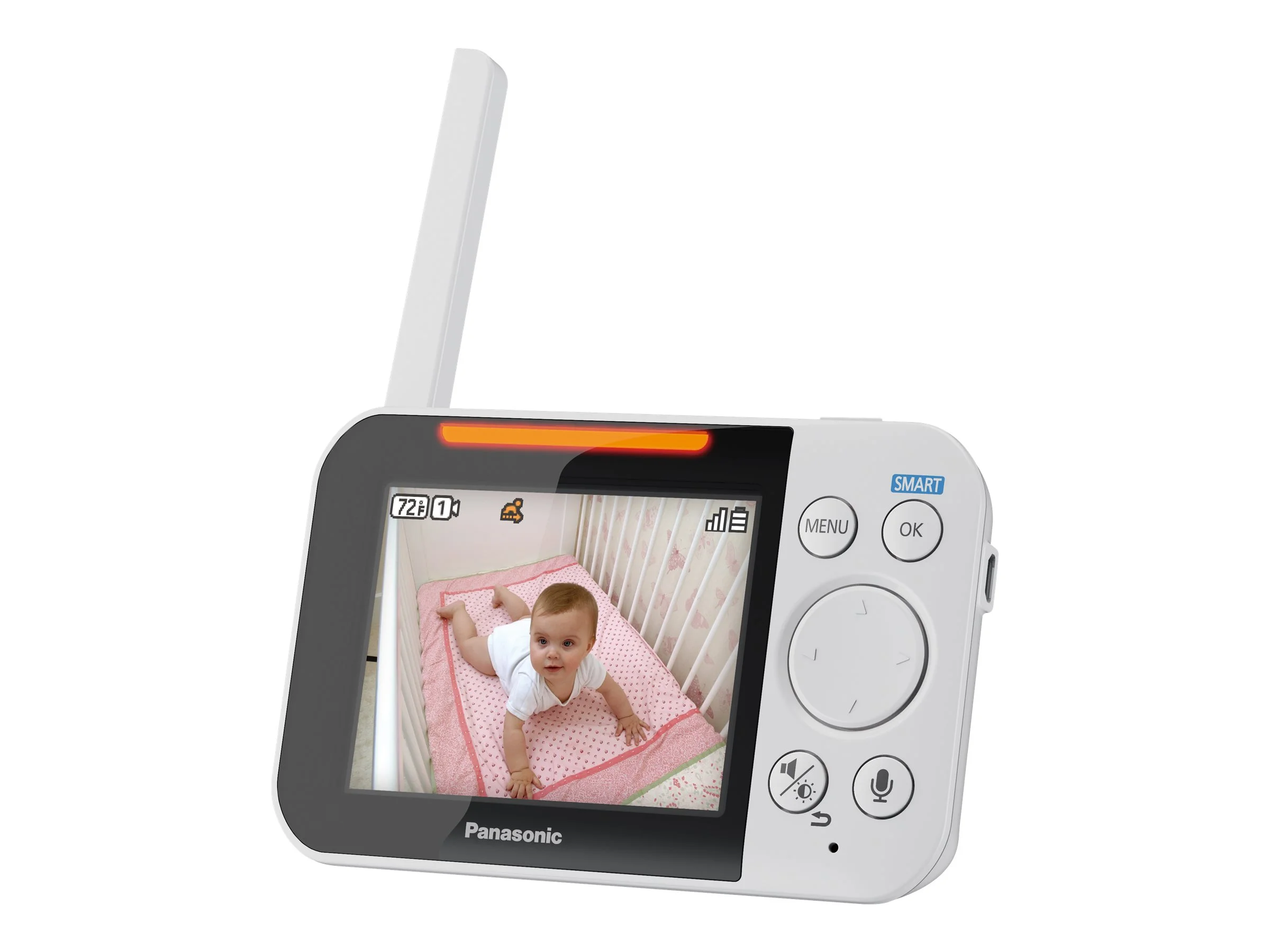Panasonic Smart Baby Monitor KX-HN4001W - Baby monitoring system - wireless (DECT) - 3.5