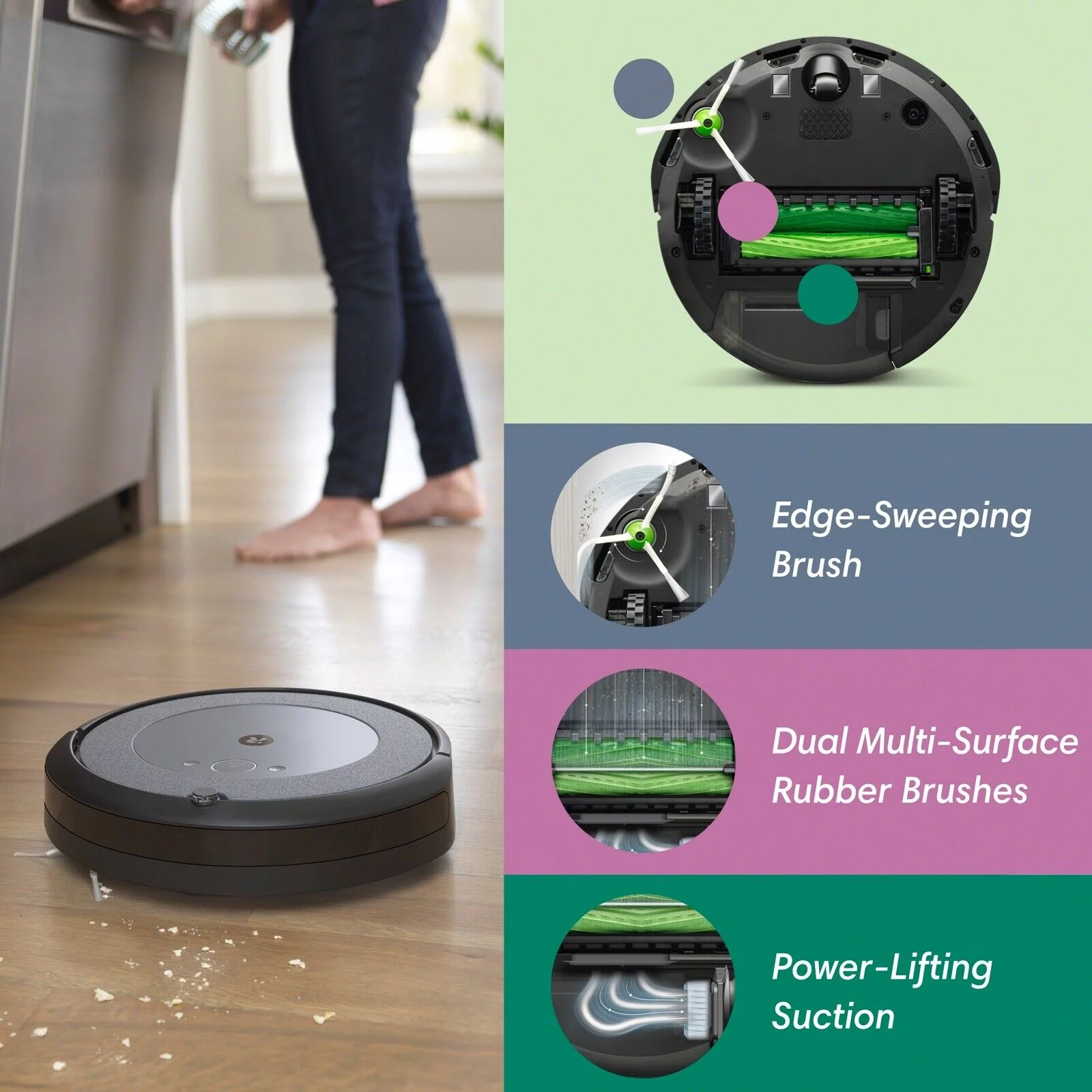 Restored iRobot Roomba i3+ Self-Emptying Vacuum Cleaning Robot - Manufacturers (Refurbished)