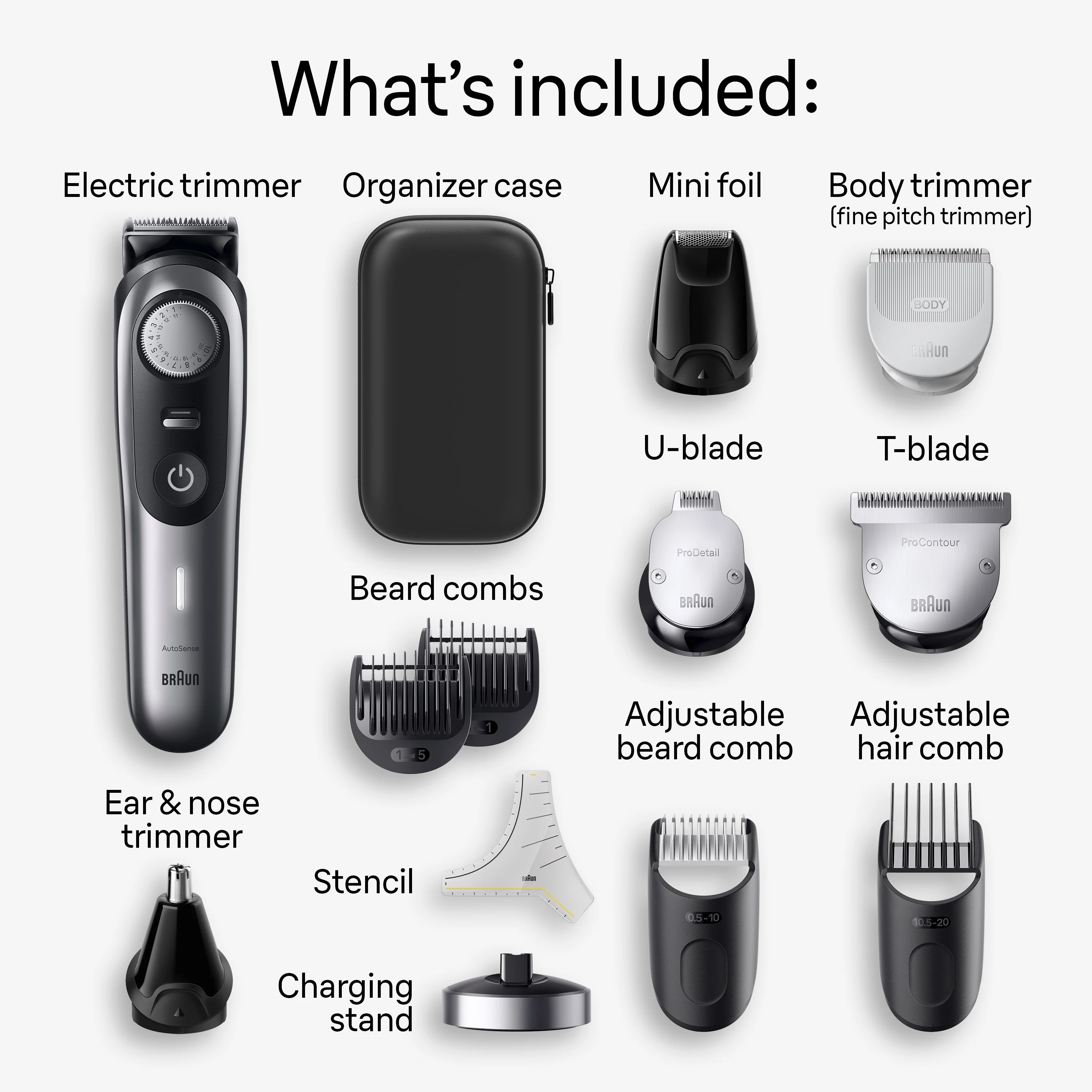 Braun Series 9 9440 All-in-One Style Kit, 13-in-1 Grooming Kit with Beard Trimmer & More