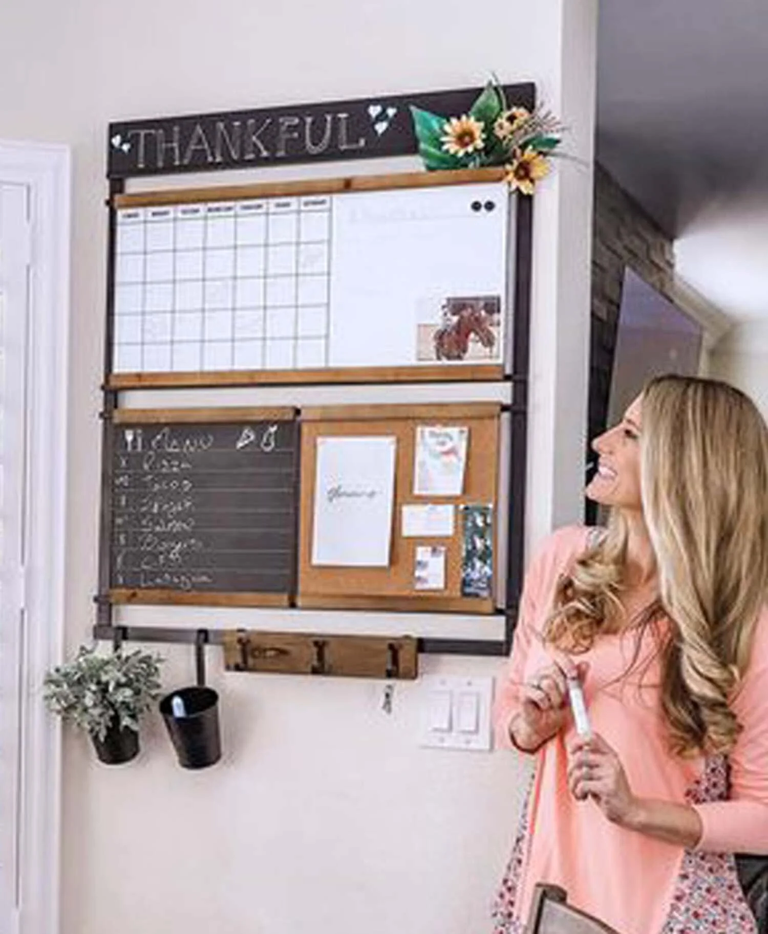 The BROOKE Wall Organizer by 1THRIVE | Home Organization | Home Schooling | Command Center