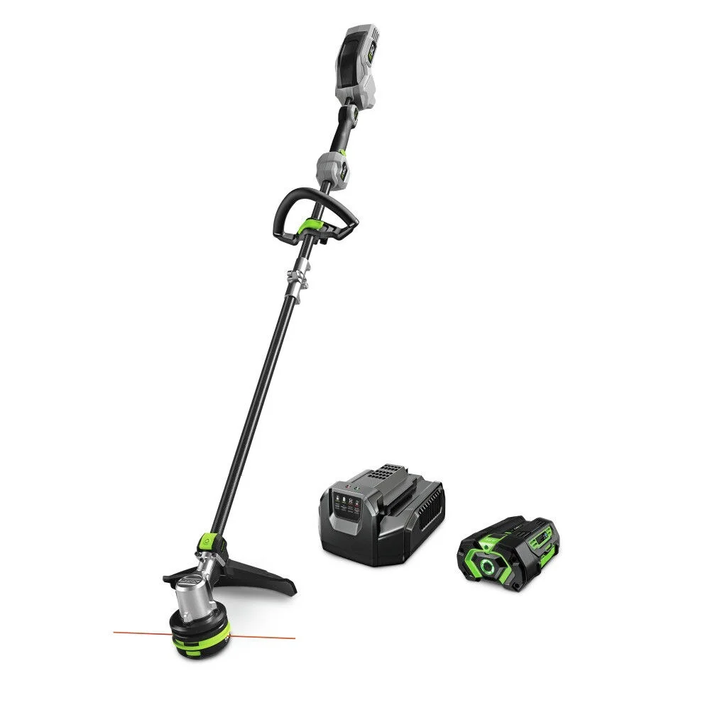 EGO ST1523S 56V Brushless Lithium-Ion 15 in. Cordless POWERLOAD String Trimmer with Carbon Fiber Shaft Kit (4 Ah)