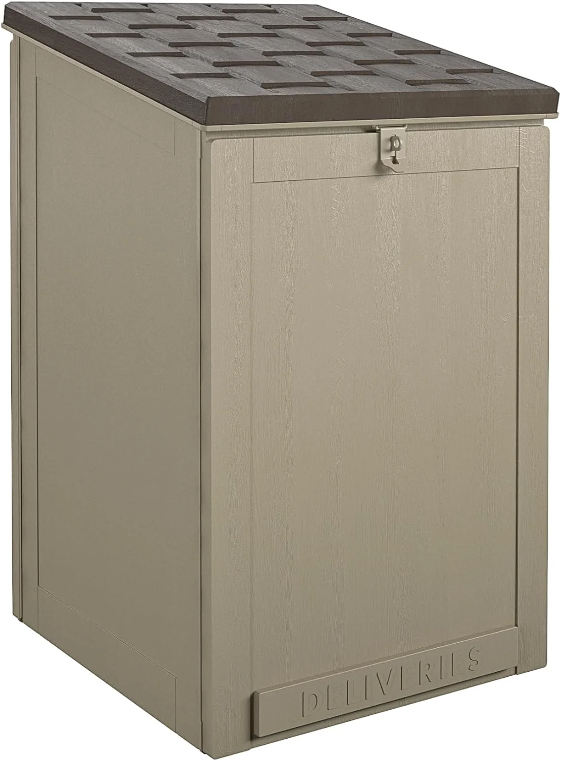 Outdoor LIving BoxGuard®, Large Lockable Package Delivery and Storage Box, 6.3 cubic feet, Tan