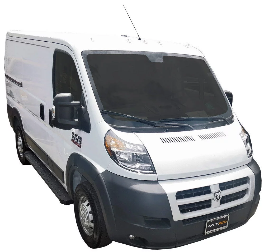 Steelcraft STX600 Running Boards Black Compatible with 2014-2022 Dodge Promaster Van (Full Size)(118
