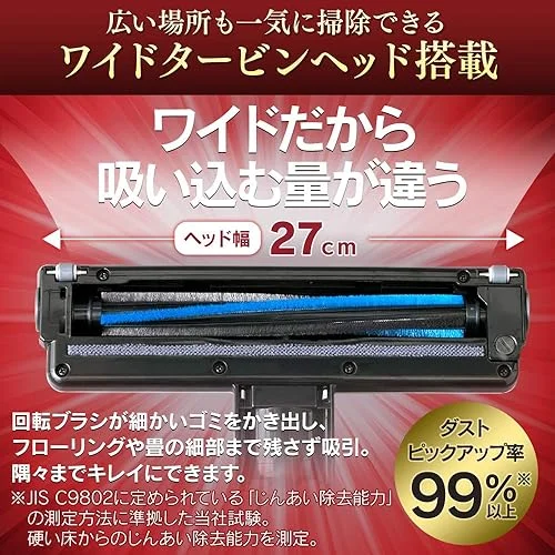 Vacuum Cleaner with Electrostatic Mop Iris Ohyama Ultra Fine Lightweight Stick Cleaner 2Way Standing Storage Silver IC-SBA6-S