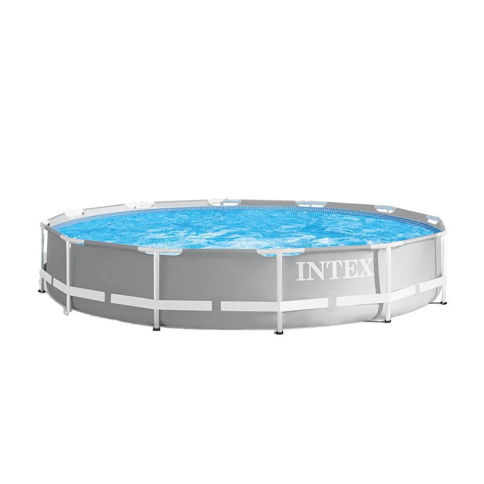Intex 26700EH 10ft x 30in Prism Metal Frame Above Ground Backyard Swimming Pool (Pump Not Included)