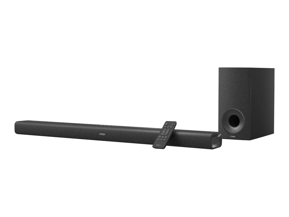 Denon - DHT-S316 Slim Home Theater Sound Bar with Wireless Subwoofer | Virtual Surround Sound | HDMI ARC | Wall Mountable - Black