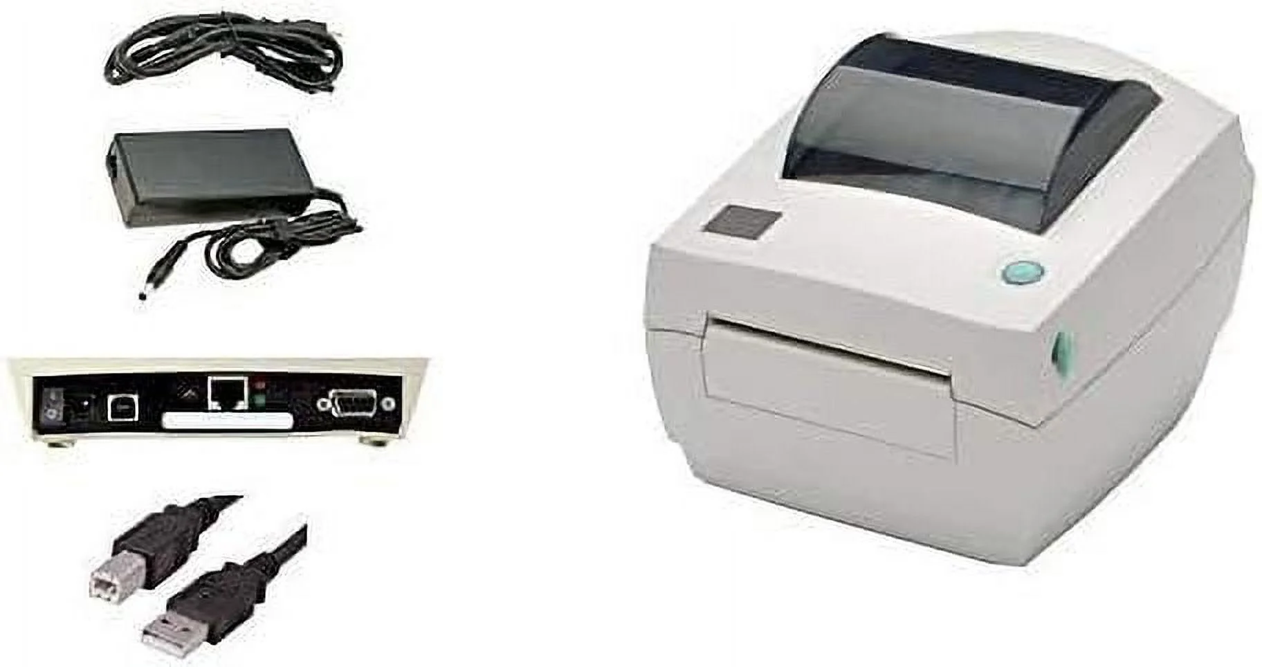 Restored Zebra LP2844 Barcode Label Printer, USB and Ethernet Interface, 4 Inch, Direct Thermal, EPL Only, with Power Supply (Refurbished)