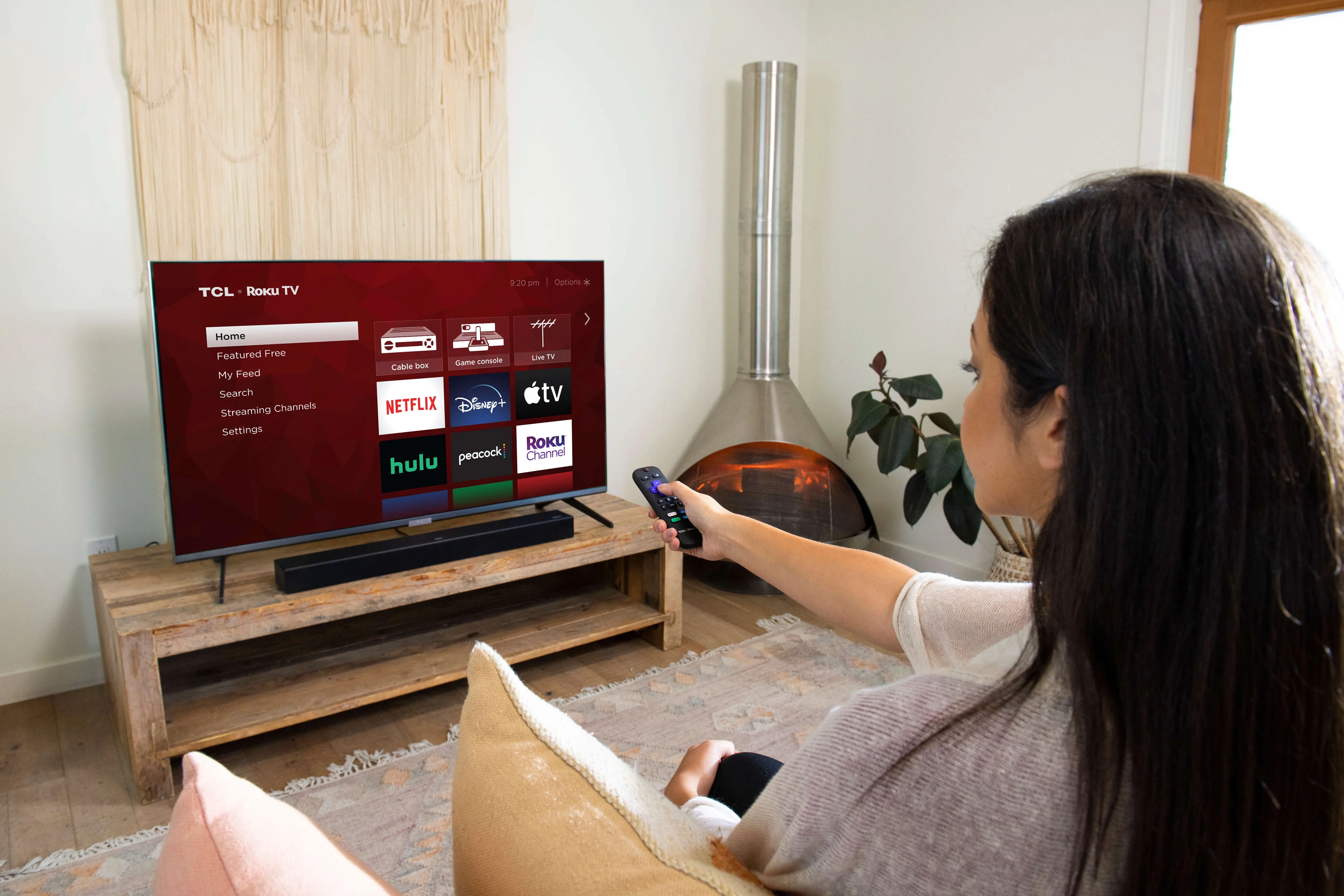 TCL Alto R1 Roku TV Wireless 2.0 Channel Sound Bar for Any Roku TVs, Bluetooth – TSR1 31.5-inch, Black