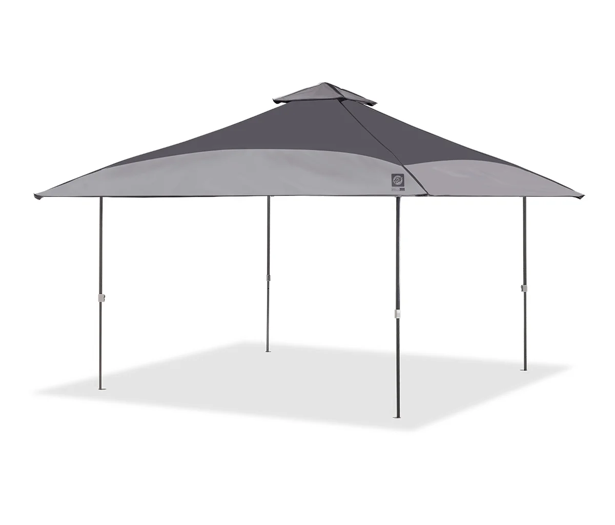 E-Z Up Spectator Instant Shelter Outdoor Canopy, 13 ft x 13 ft, Steel Gray/Cool Gray Top w/ Steel Gray Frame