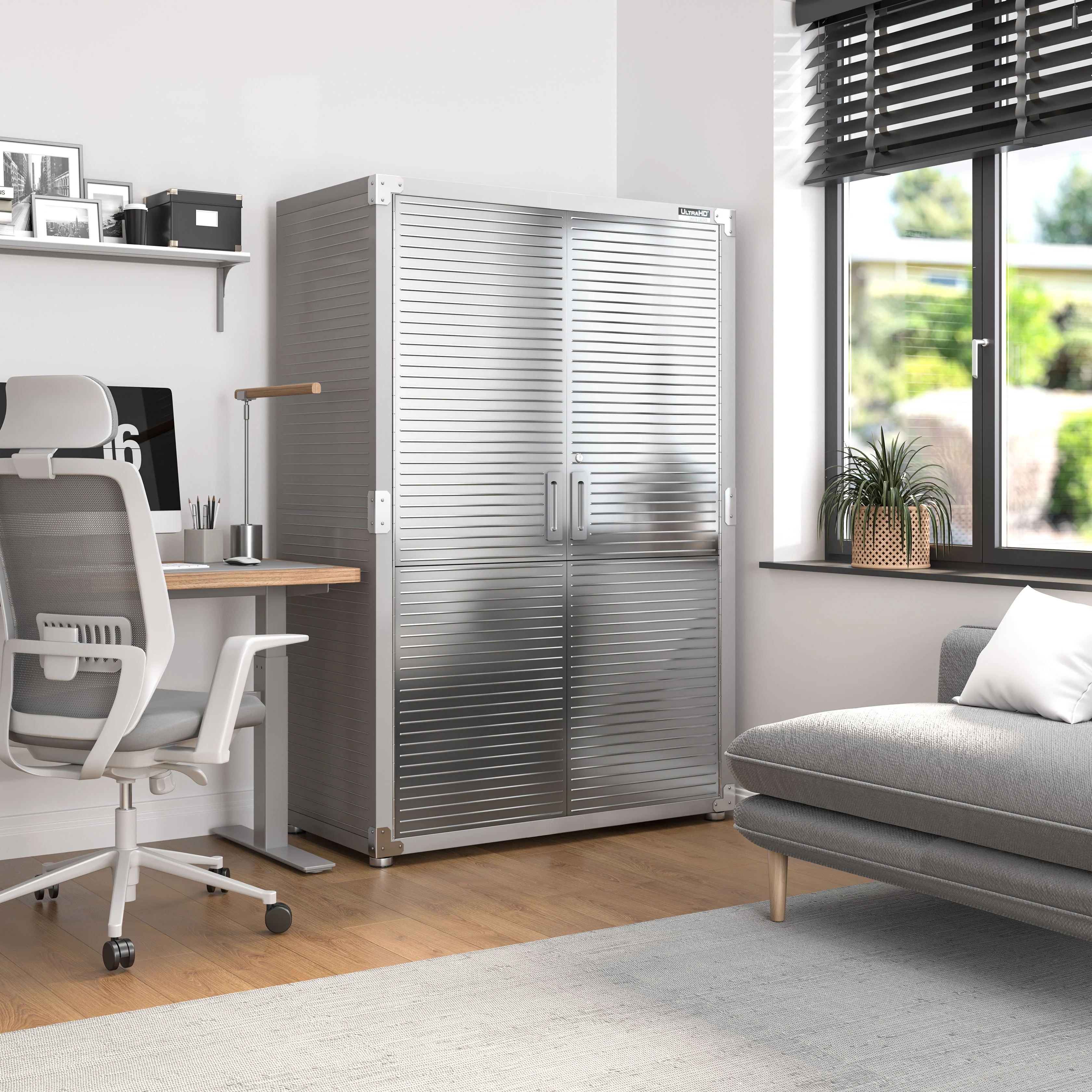 Seville Classics UltraHD Mega Steel Storage Cabinet, 48