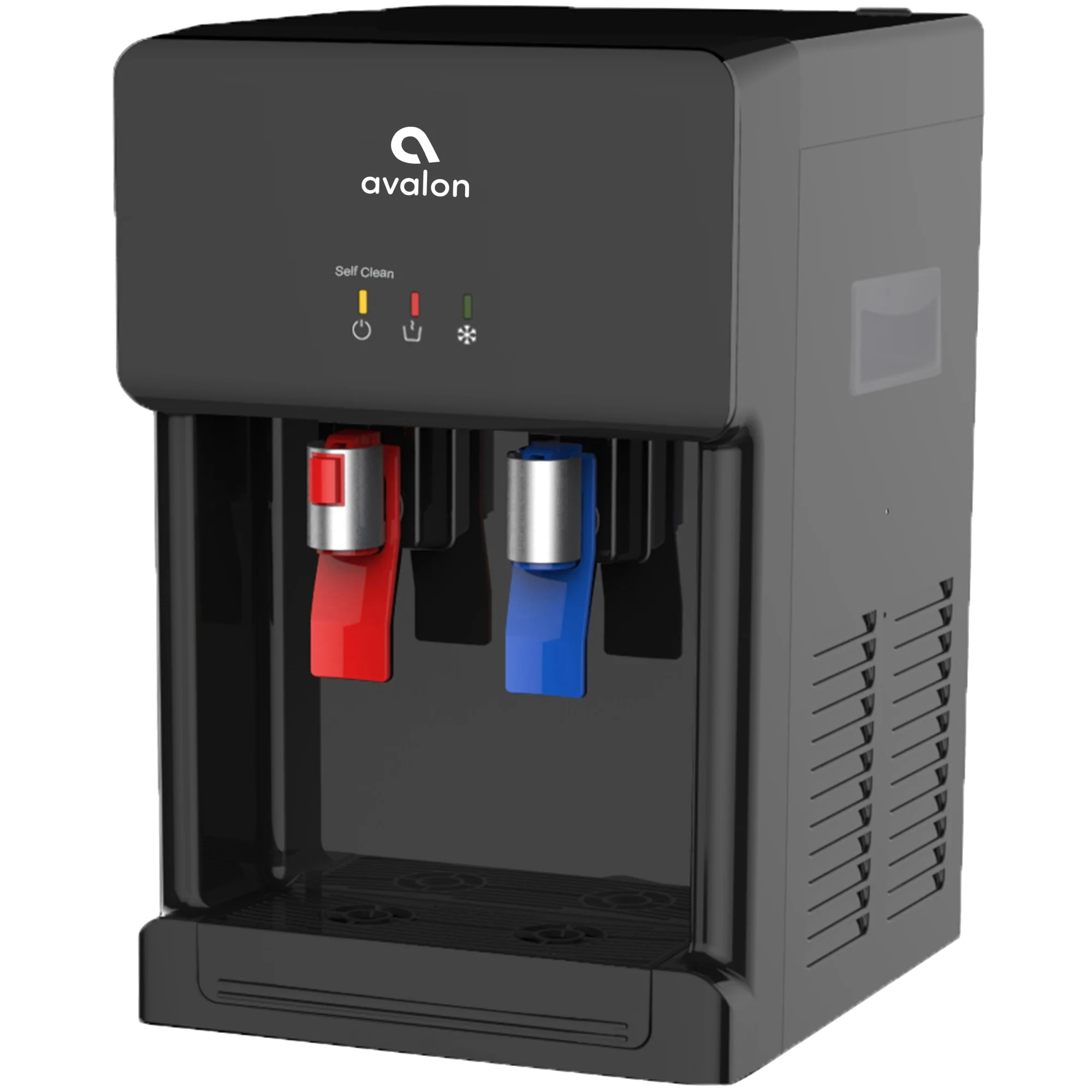 Avalon Countertop Self Cleaning Bottleless Water Dispenser - Hot & Cold Water Temperature - Black