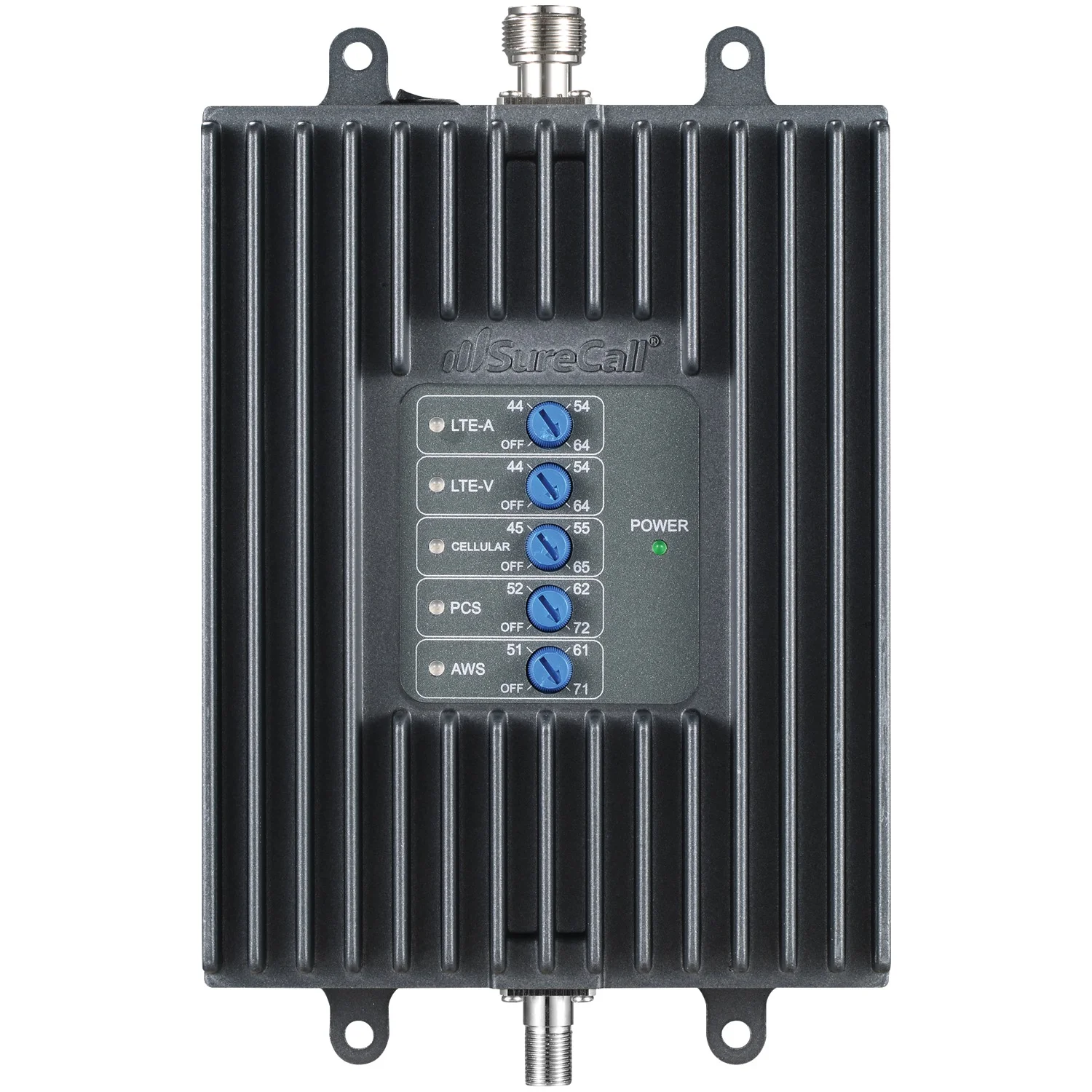 SureCall Fusion4Home Omni/Whip Voice, Text & 4G LTE Cell Phone Signal Booster for Homes up to 2,000 sq. ft. SC-PolyH-72-ORA-Kit