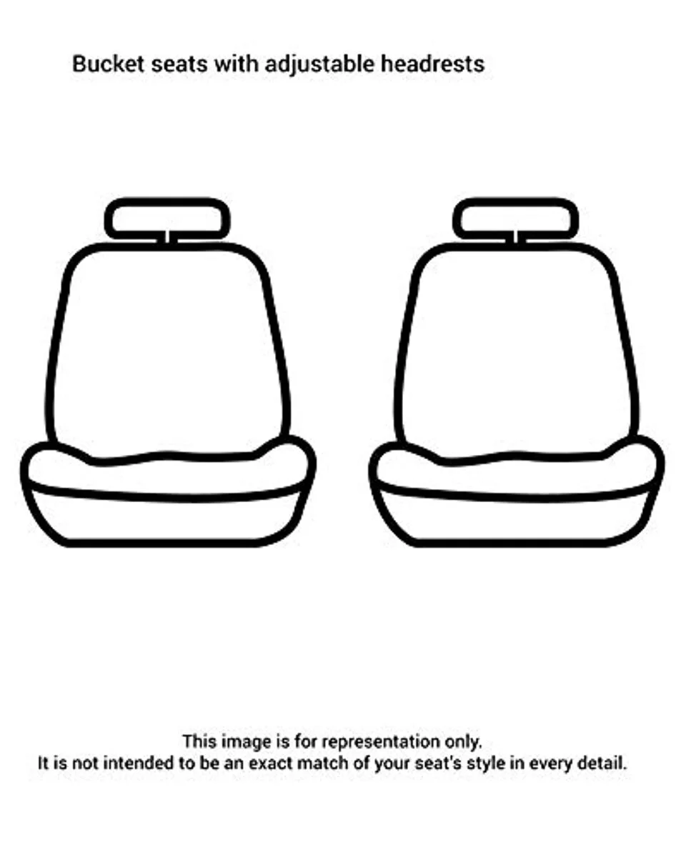 Covercraft SSC2412CAG Ch SeatSaver Seat Protector Cover Frt Bucket Seats F150 Fits select: 2013-2014 FORD F150 SUPER CAB, 2010 FORD F150 SUPERCREW