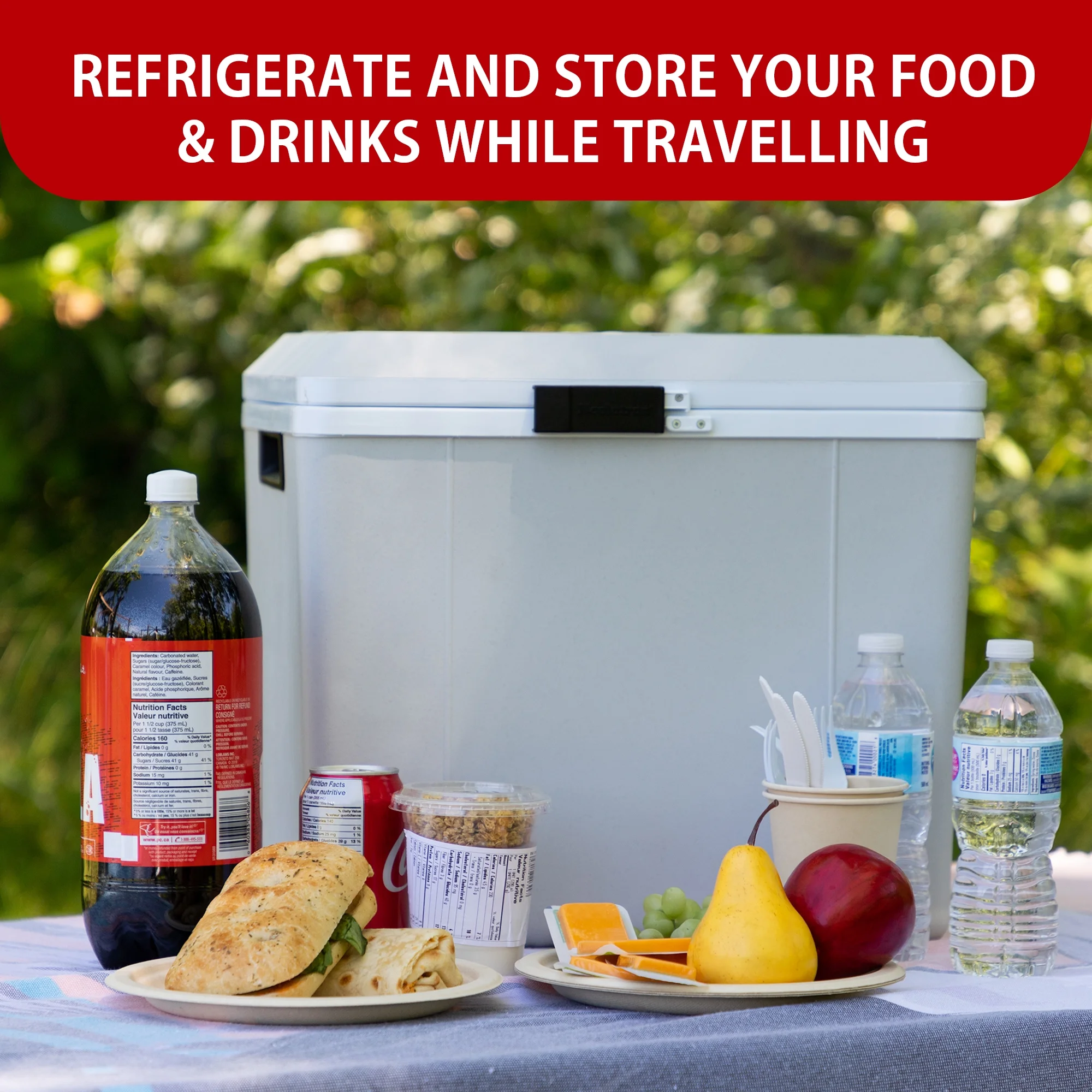 Koolatron Voyager P27 Thermoelectric Iceless 12V Cooler Warmer, 27.5 L - Fits 48 Cans
