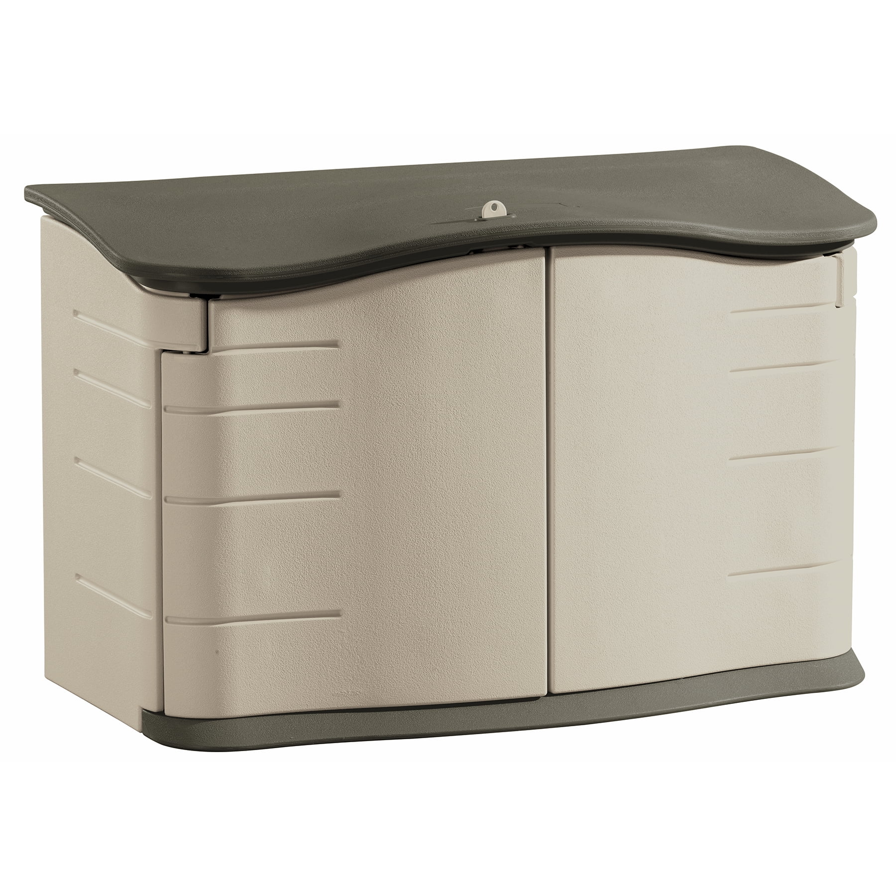 Rubbermaid Horizontal Storage Shed, Olive & Sandstone 58.5