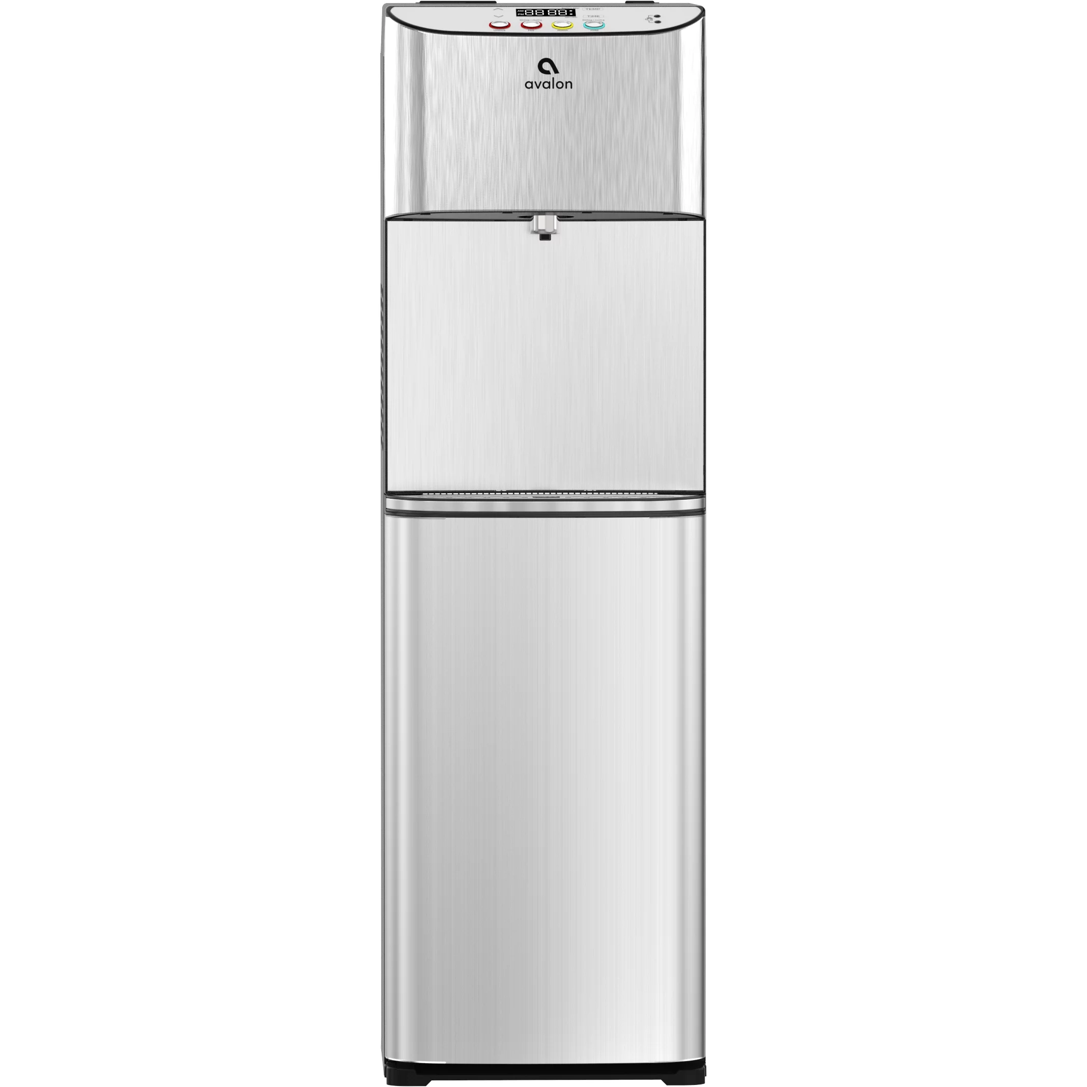 Avalon Electric Bottleless Water Cooler Water Dispenser - 3 Temperatures, Digital Clock with Temperature Control, Self Cleaning, Stainless Steel