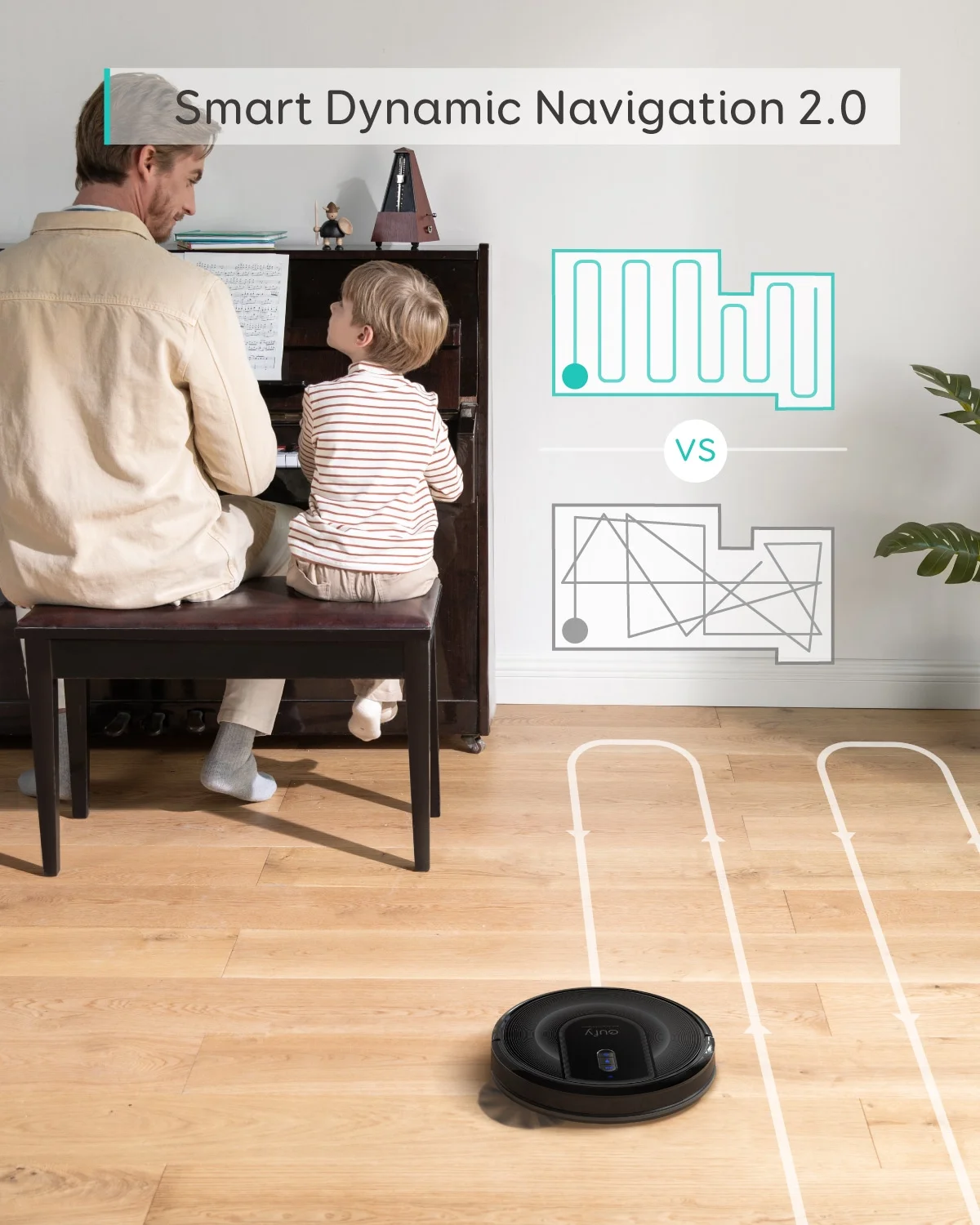 Eufy Clean RoboVac G30 Verge - Robotic Vacuum with Smart Dynamic Navigation 2.0, 2000Pa Strong Suction