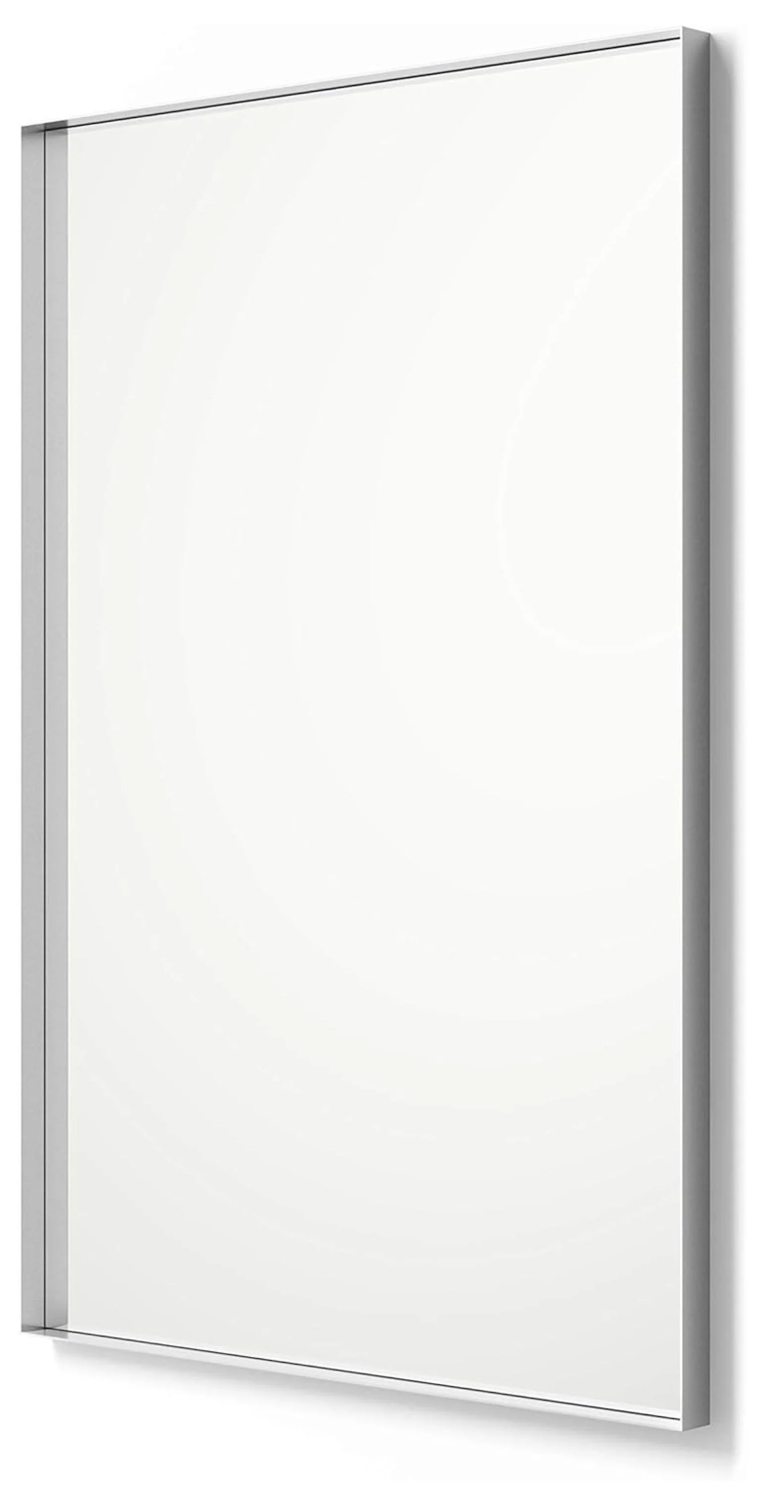 Better Bevel Wall Mirror | Bathroom Vanity Mirror | Silver Metal Frame | 24
