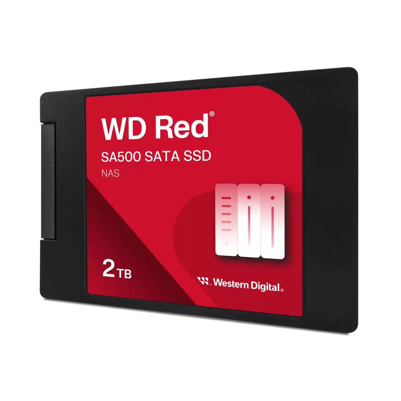 Western Digital 2TB WD Red SA500 NAS SATA SSD, Internal 2.5''/7mm Solid State Drive - WDS200T2R0A
