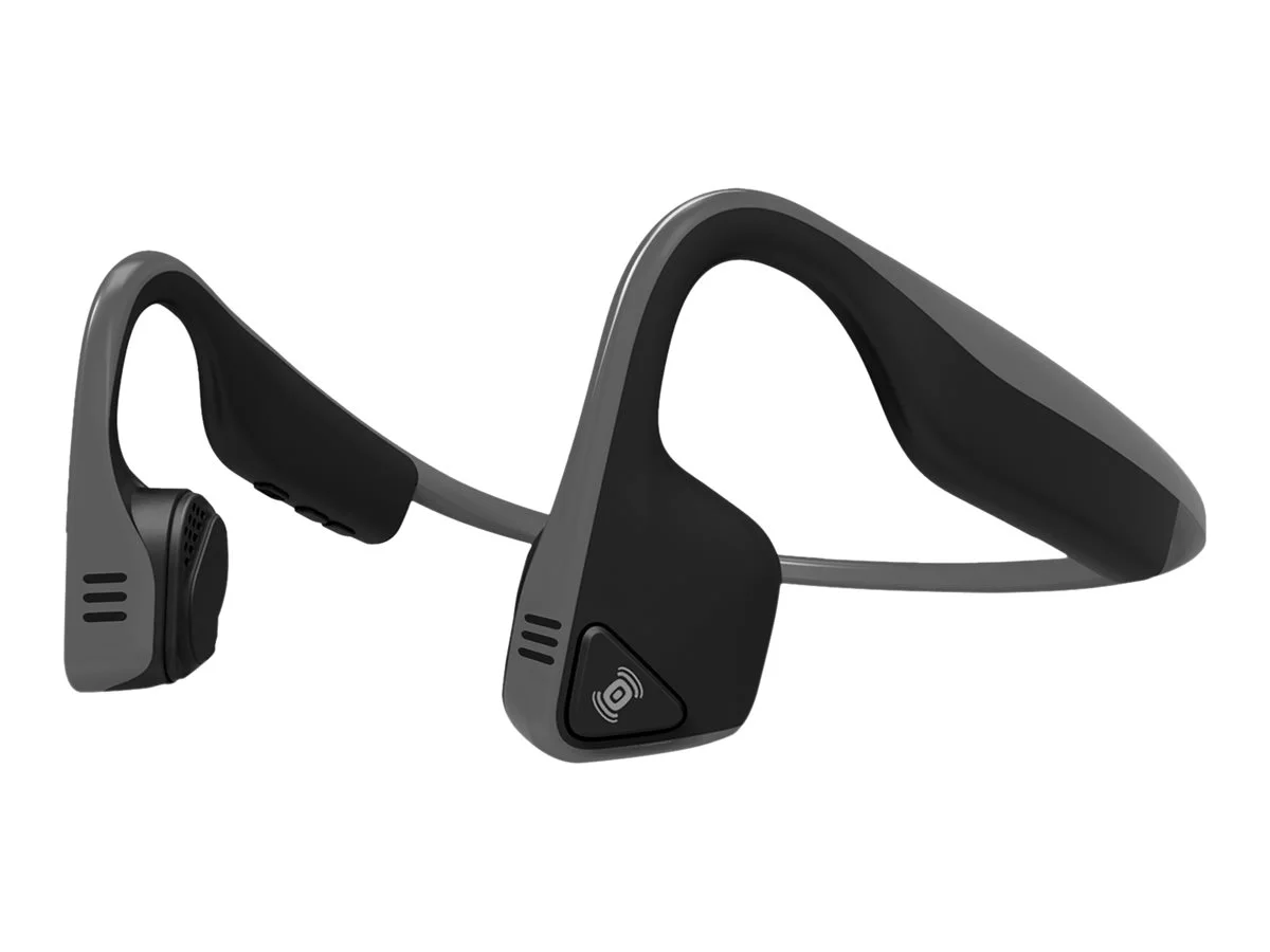 AfterShokz Trekz Titanium - Headphones with mic - open ear - behind-the-neck mount - Bluetooth - wireless - black