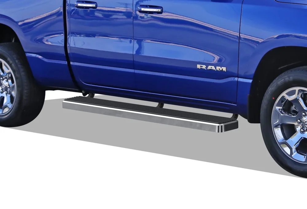2019-2020 Dodge Ram 1500 Quad Cab Hairline Finish 6 Inch Door to Door Side Bar Side Step Running Board