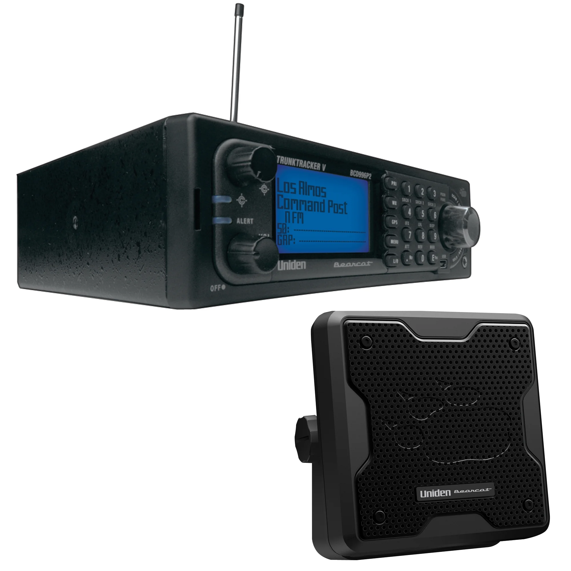 Uniden BCD996P2 TrunkTracker V Digital Mobile Scanner & BC20 Accessory CB/Scanner Speaker