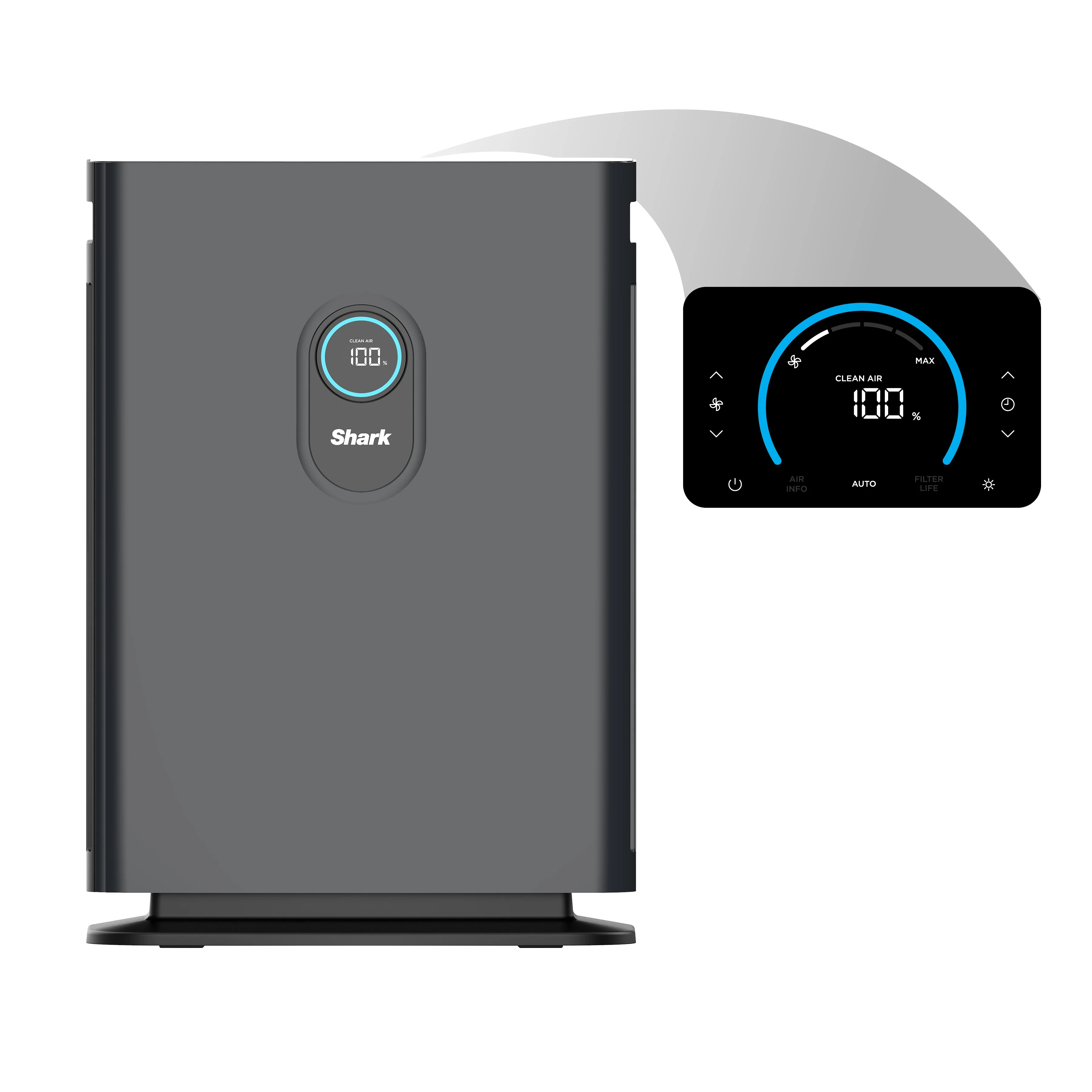 Shark Air Purifier 4 with Anti-Allergen HEPA Multi-Filter, Quiet, Removes Allergens, Pollutants, Mold, Odors, & Smoke, Smart Sensing,1,000 Sq. ft. HE400