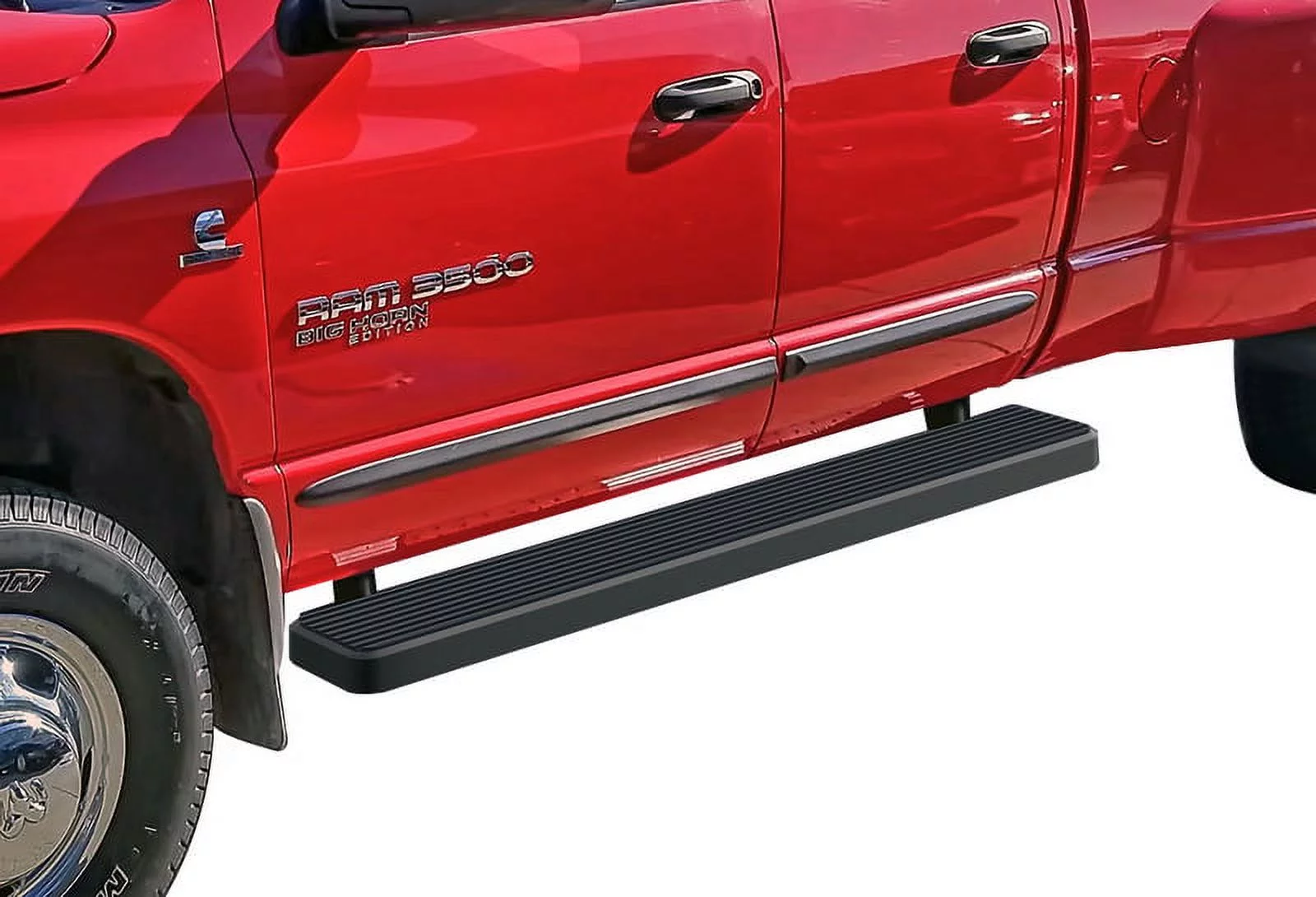 2002-2008 Dodge RAM 1500 Quad Cab\ 2003-2009 Dodge RAM 2500/3500 Quad Cab Black Finish 6 Inch Door to Door Side Bar Side Step Running Board
