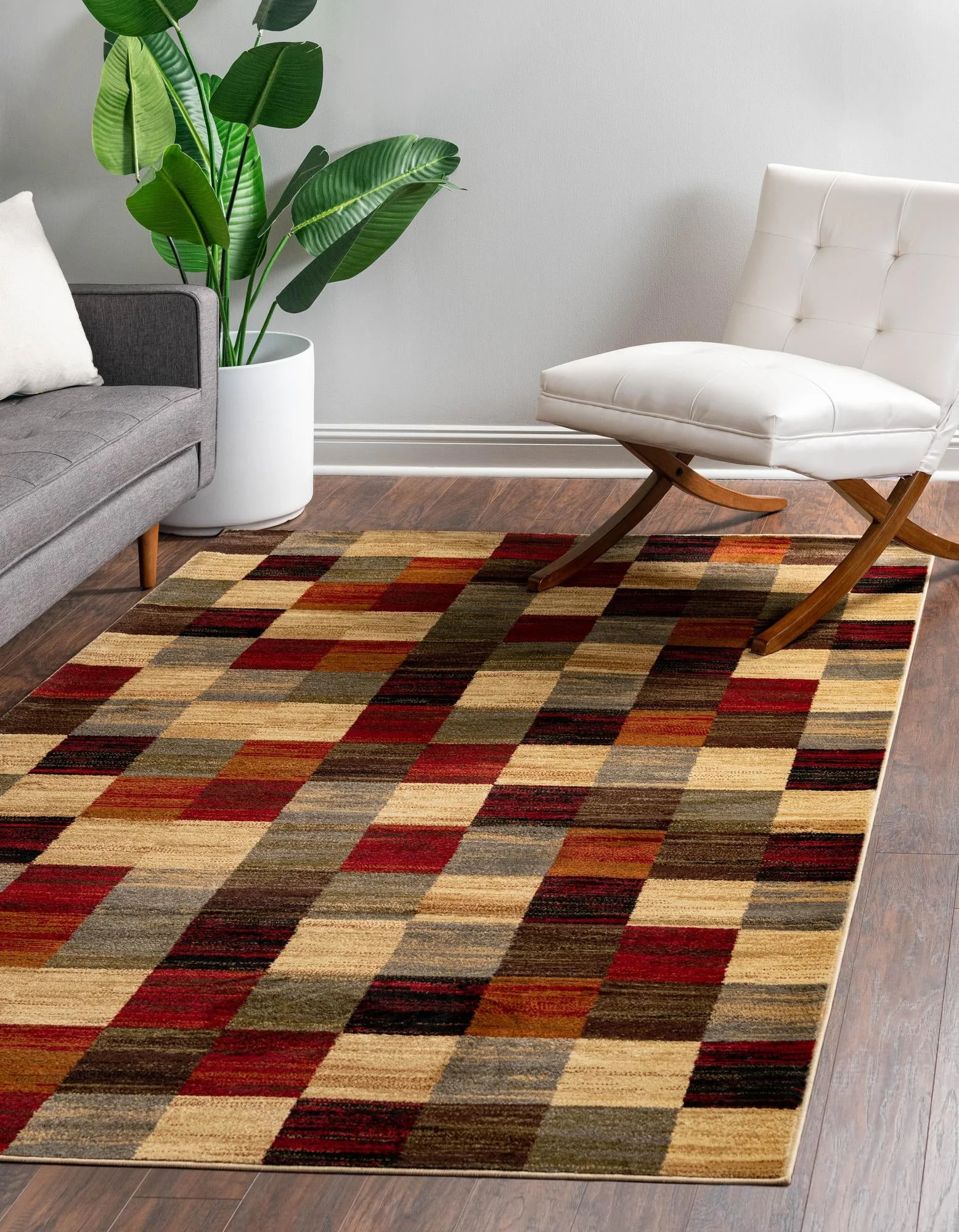 Unique Loom Gava Barista Rug Multi/Brown 7' 1