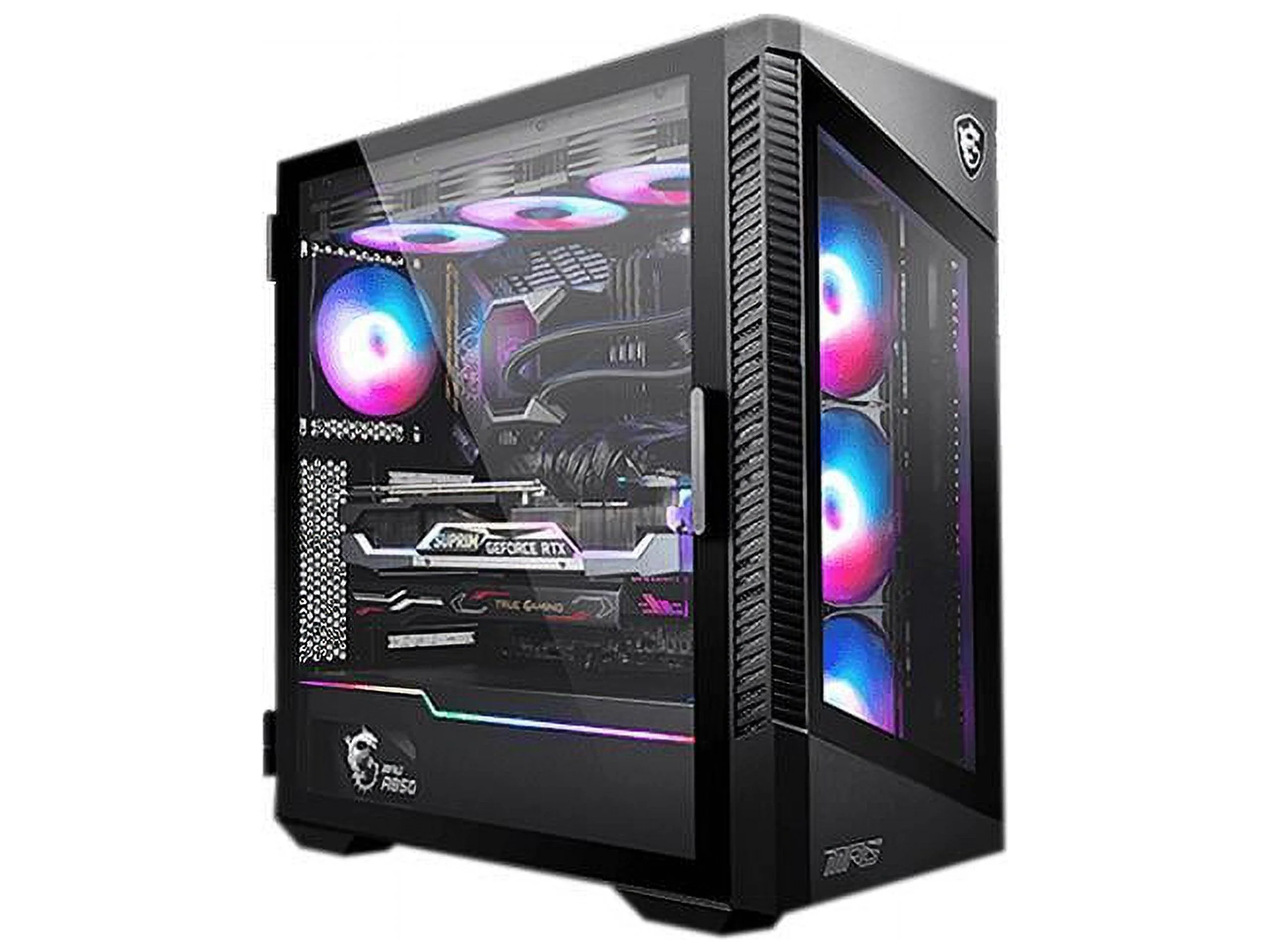 MSI MPG VELOX 100R Black SPCC Steel / Laminated Tempered Glass ATX Mid Tower Computer Case