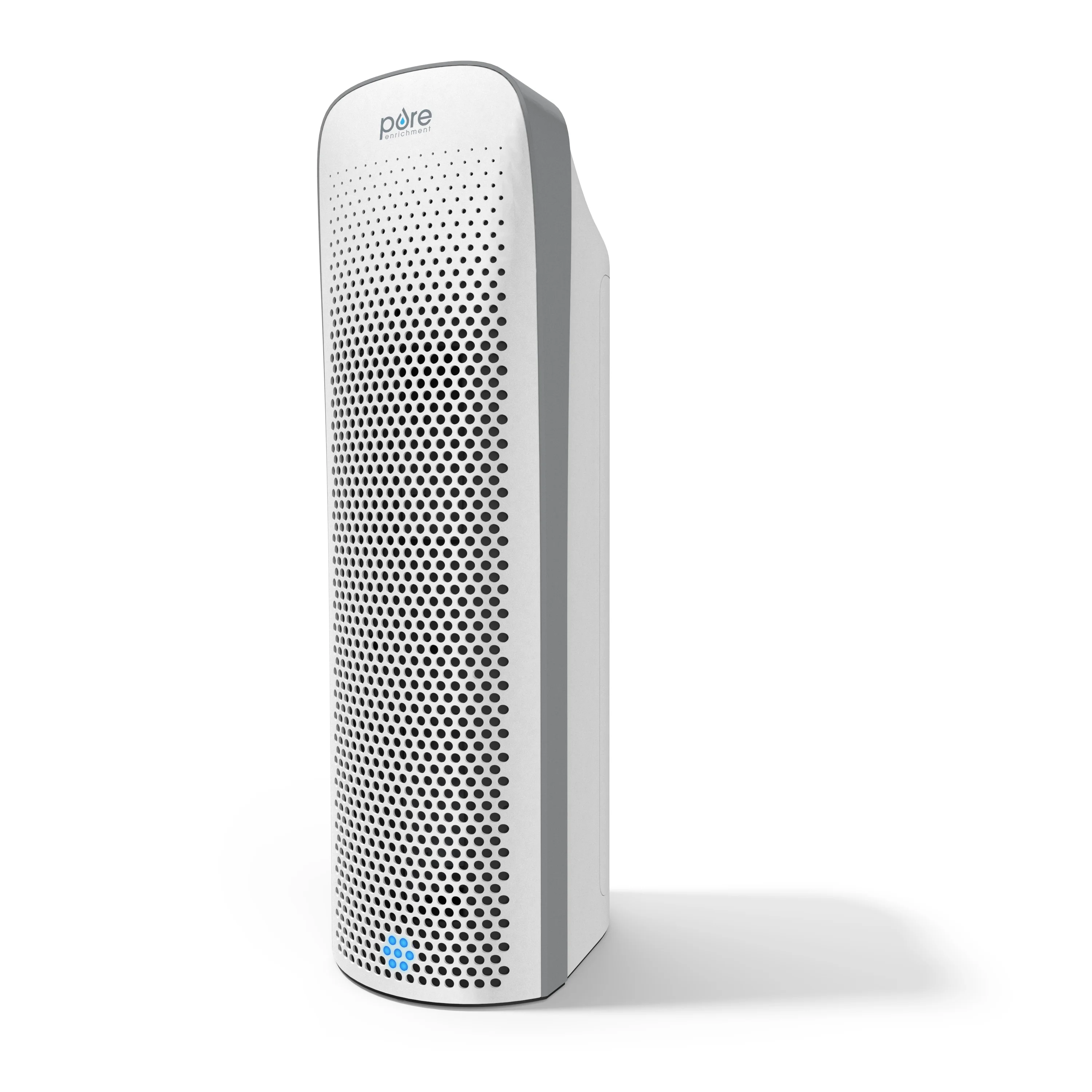 Pure Enrichment PureZone Elite True HEPA Large Room Tower Air Purifier with Air Quality Monitor, 4 Stage Filtration and UV-C Light (White)