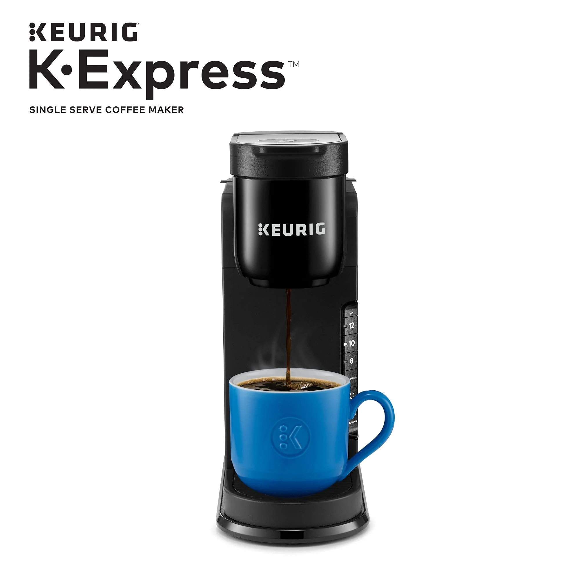 Keurig K-Express Single Serve Coffee Maker With New England Coffee Breakfast Blend Medium Roast, 32 K-Cup Pods.