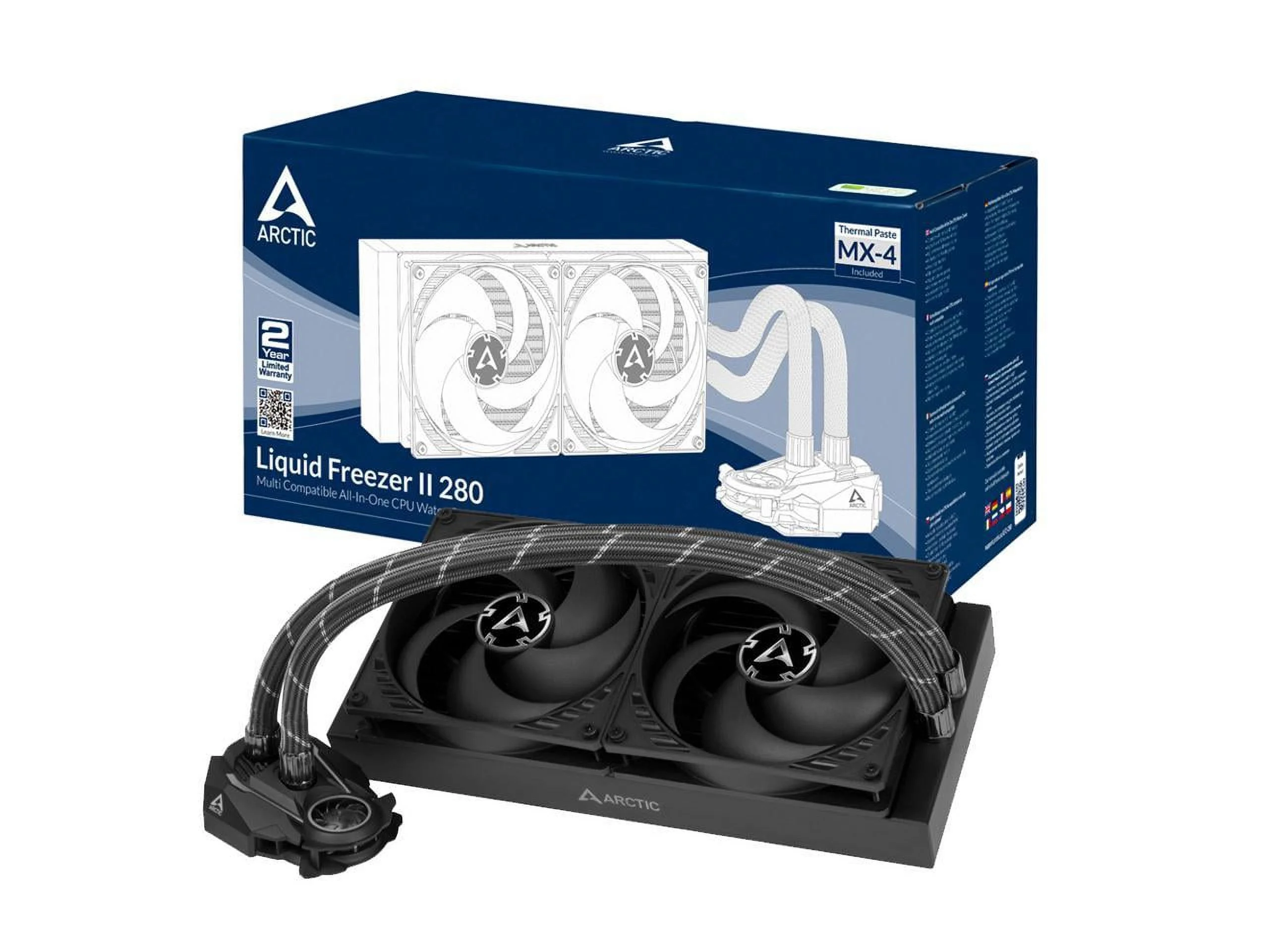 Arctic ACFRE00066B Liquid Freezer II 280 Multi Compatible All-in-One CPU Water Cooler