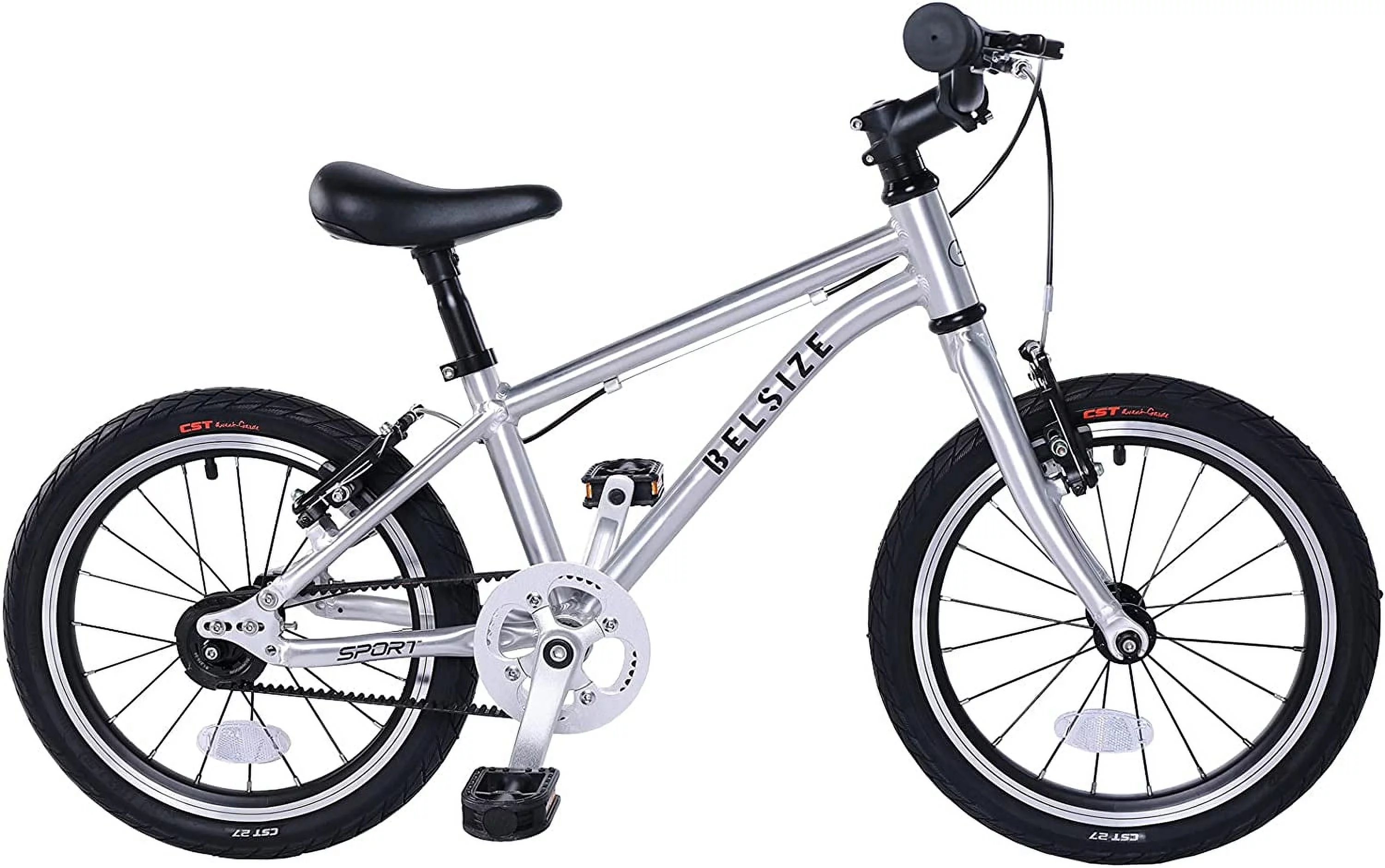 BELSIZE 16-Inch Belt-Drive Kid's Bike, Lightweight Aluminium Alloy Bicycle(only 12.5 lbs) for 3-7 Years Old