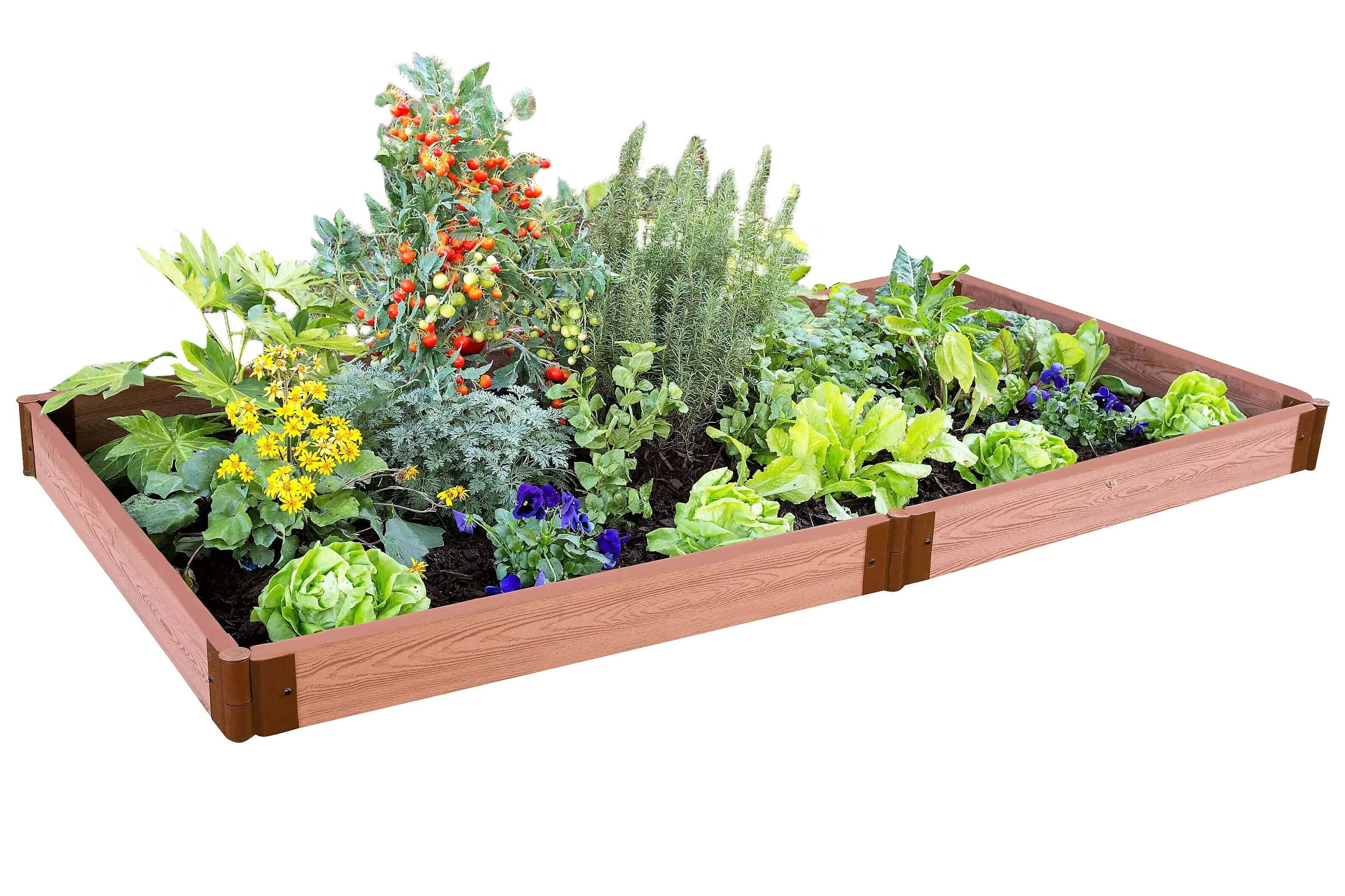 Frame It All Tool-Free Classic Sienna Raised Garden Bed 4' x 8' x 5.5