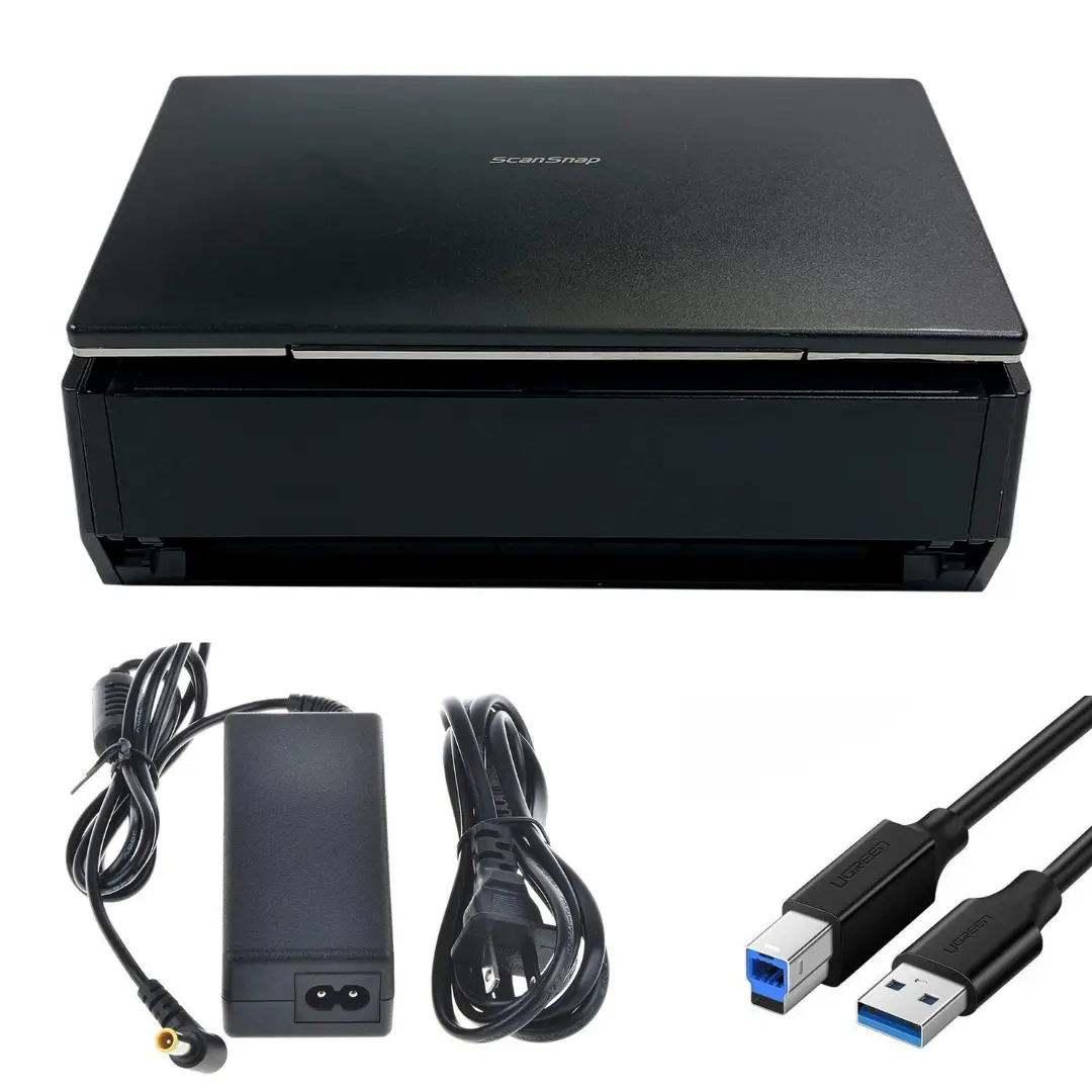 Pre-Owned Fujitsu ScanSnap iX500 Color Duplex Pass-Through Wireless Scanner w/P.Supply&USB